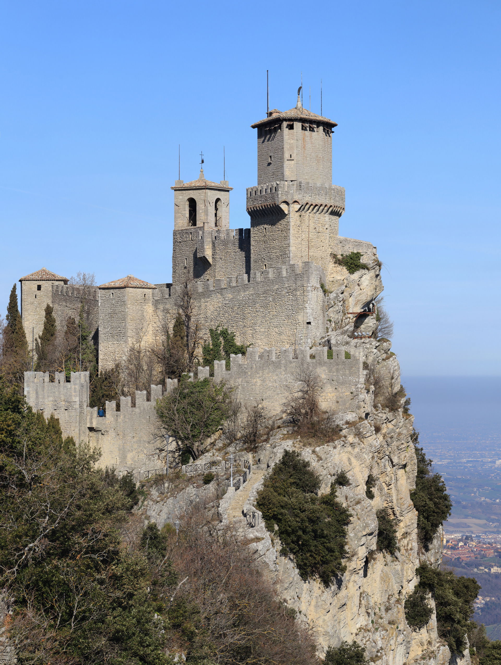 Guaita Fortress in San Marino in 2024. The Guaita fortress is t…