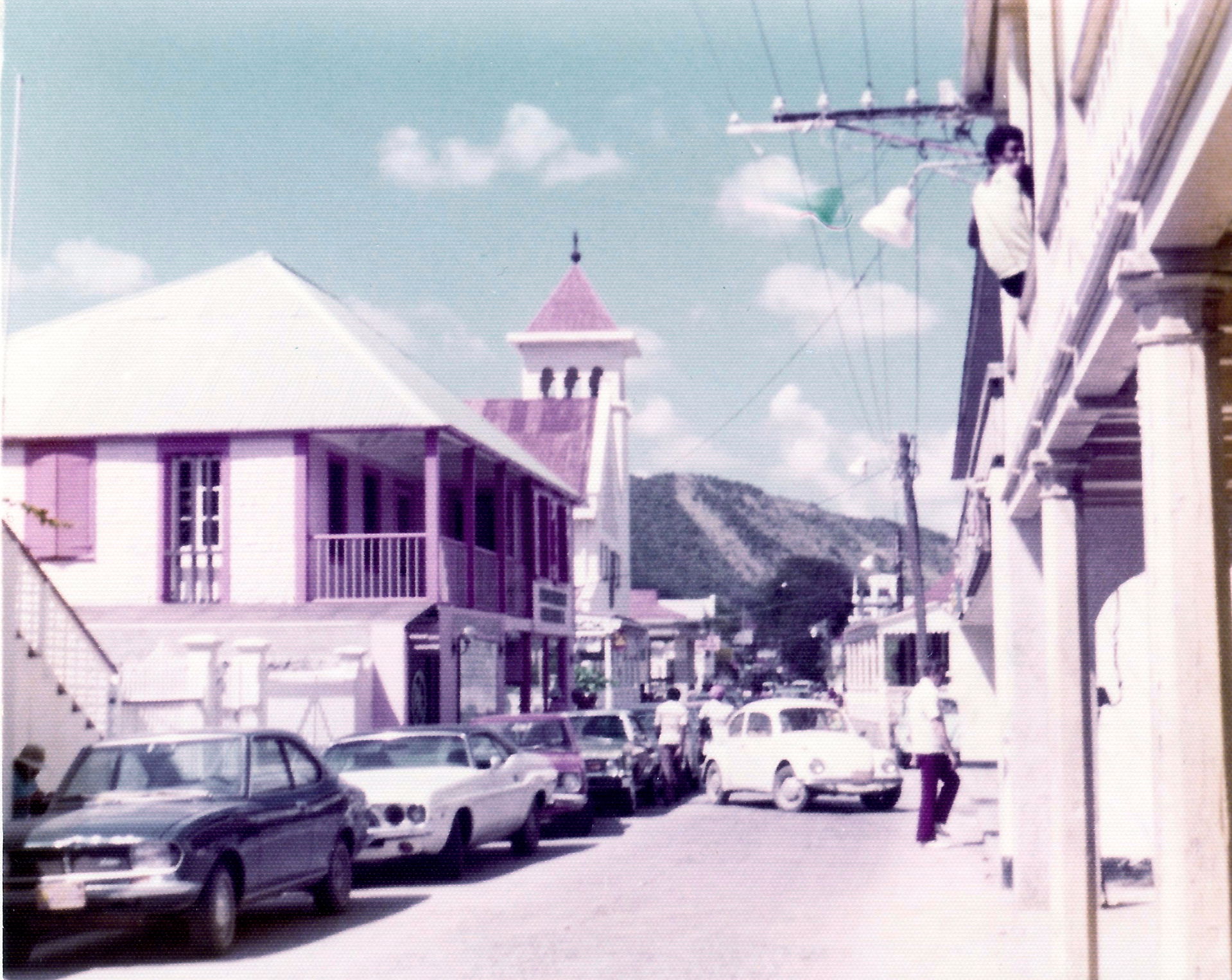 Visiting Sint Maarten from cruise ship stop in February 1975