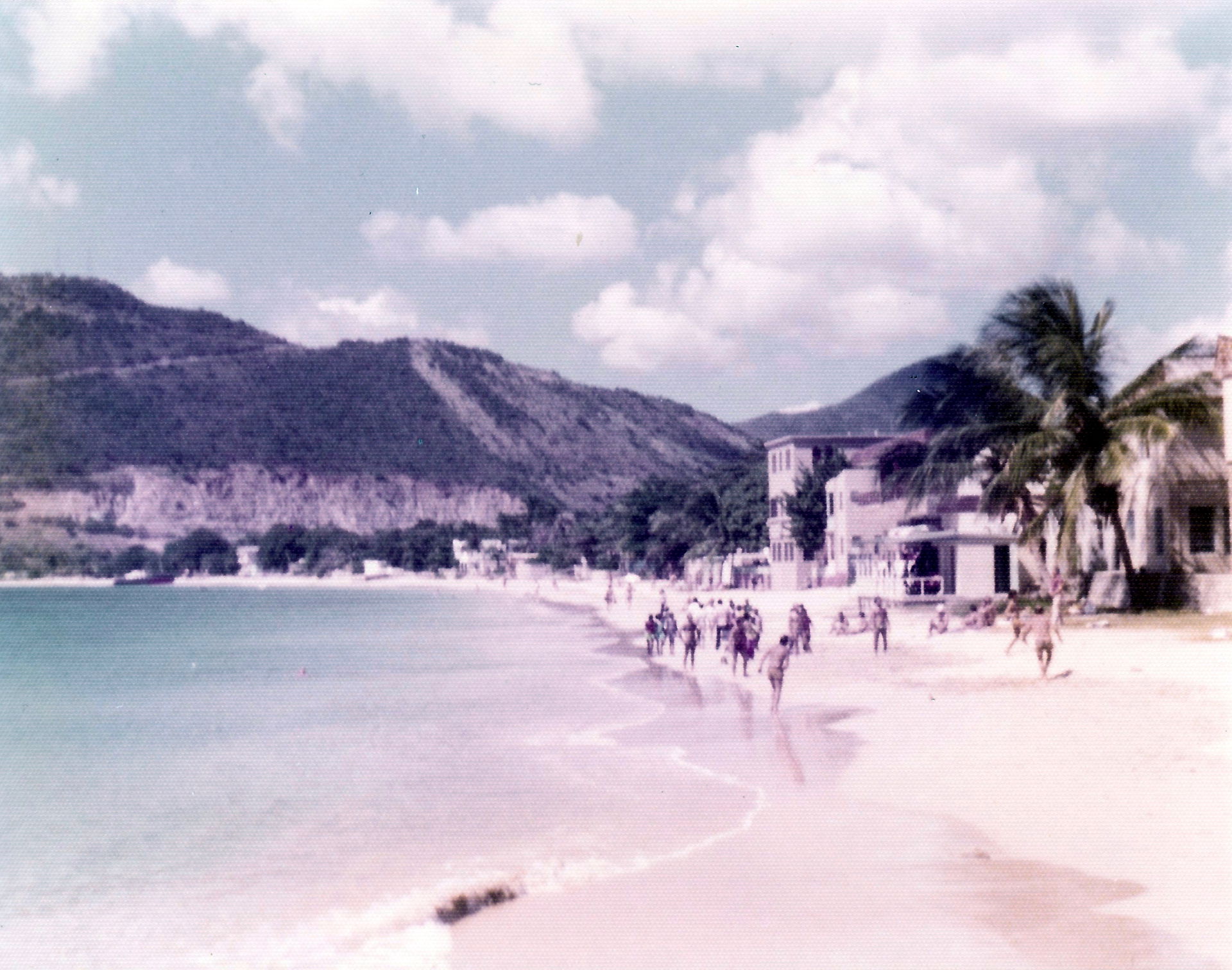 Visiting Sint Maarten from cruise ship stop in February 1975