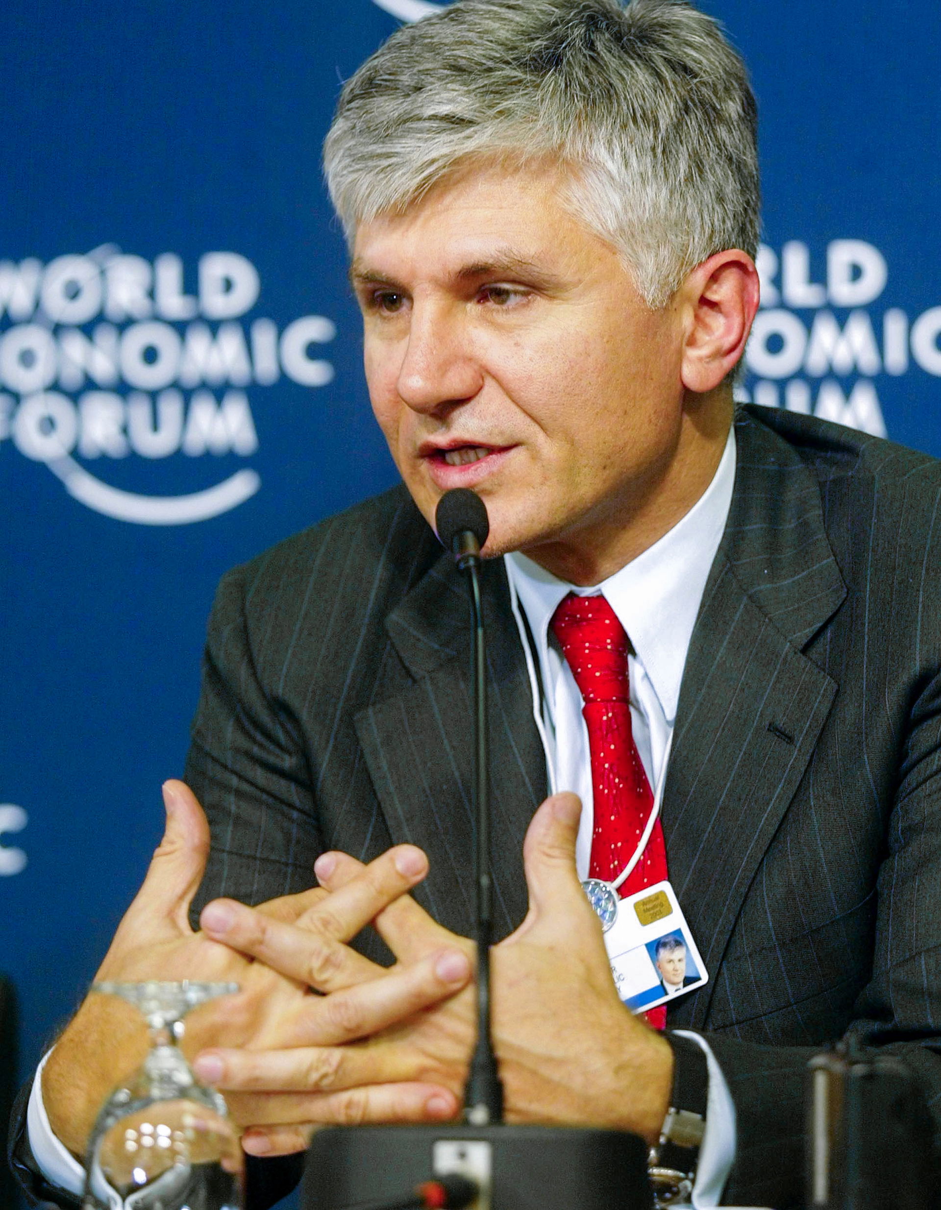 DAVOS,24JAN03 - Zoran Djindjic, Prime Minister, Republic of Ser…