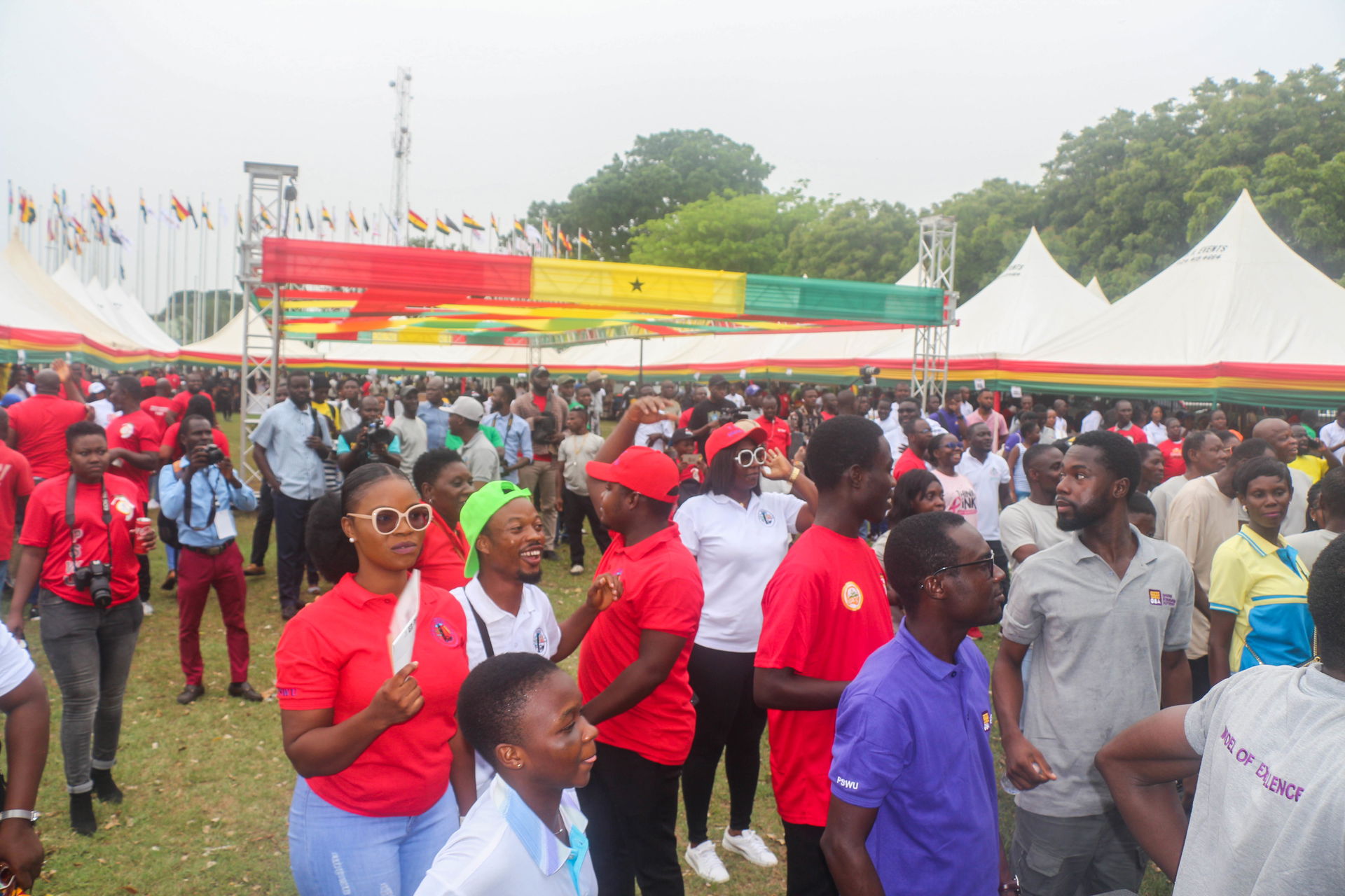 People having fun at Feast Ghana celebration at Conference Cent…