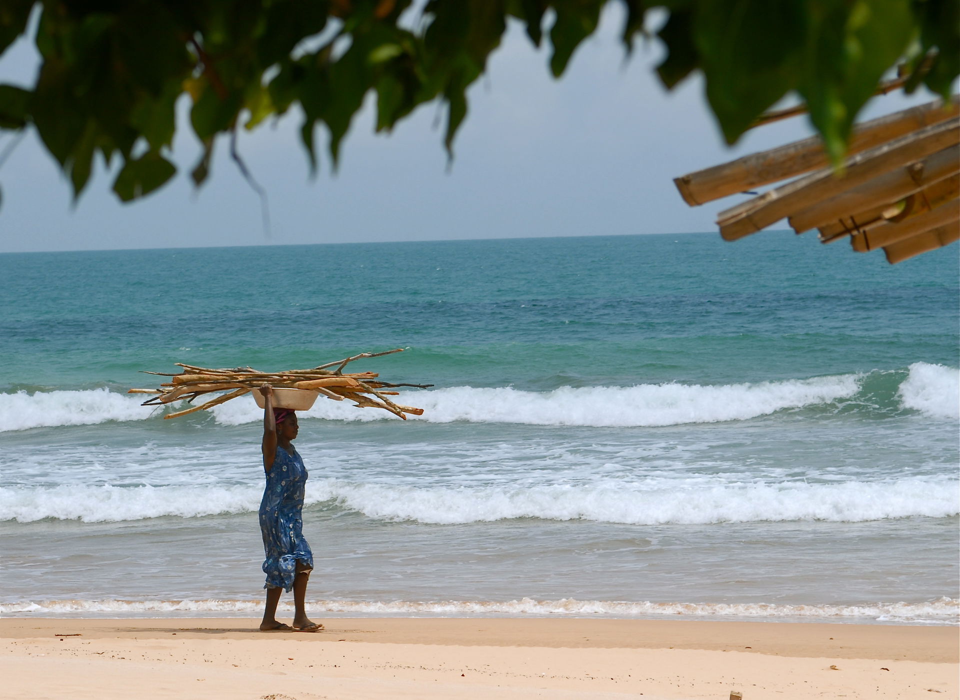 plage du Ghana pres de Takoradi