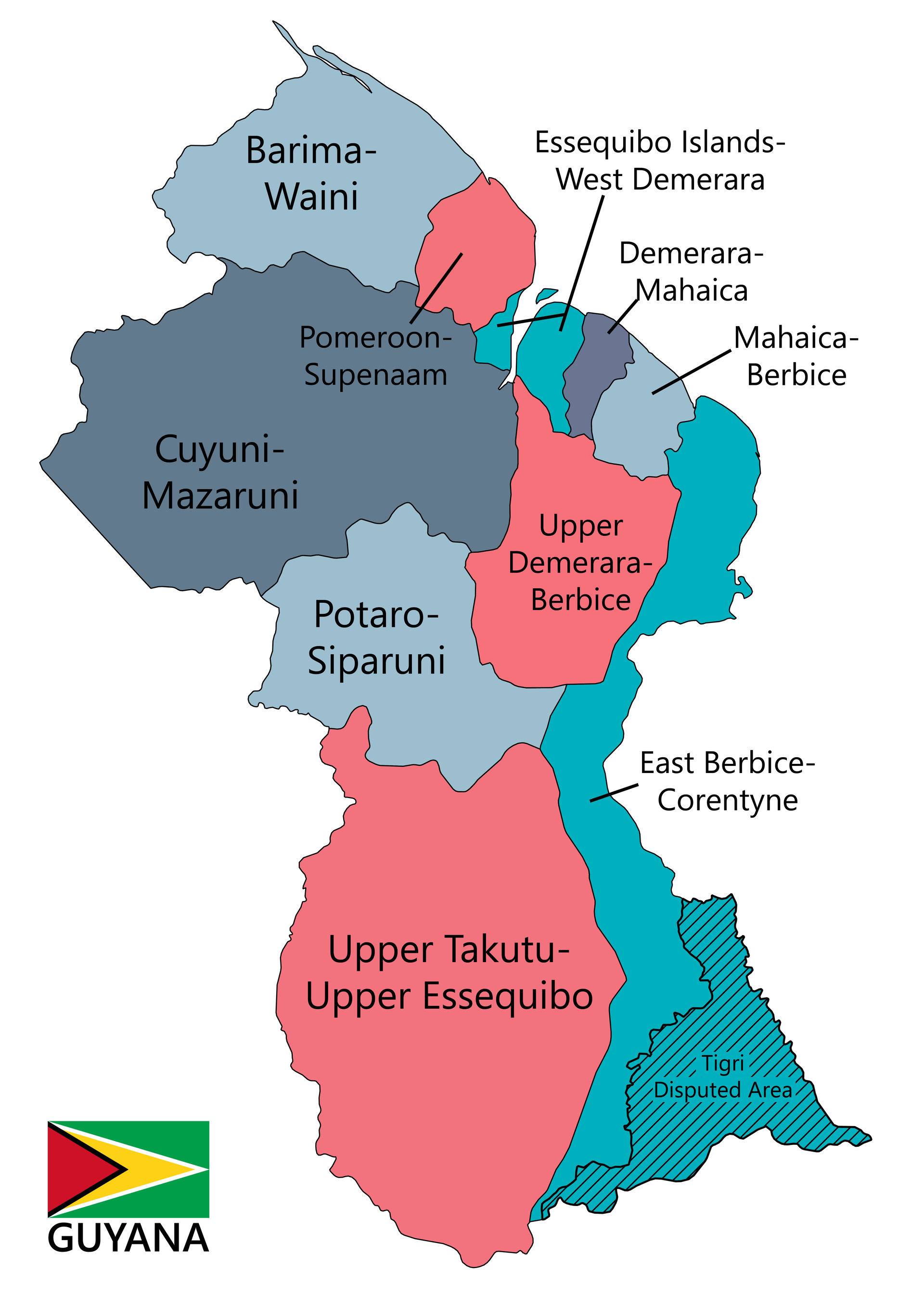 Region 1: Barima-Waini
Region 2: Pomeroon-Supenaam
Region 3: …