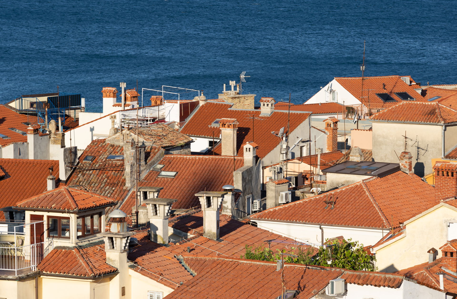 View to Piran from St. George's Parish Church, Piran, Slovenia
