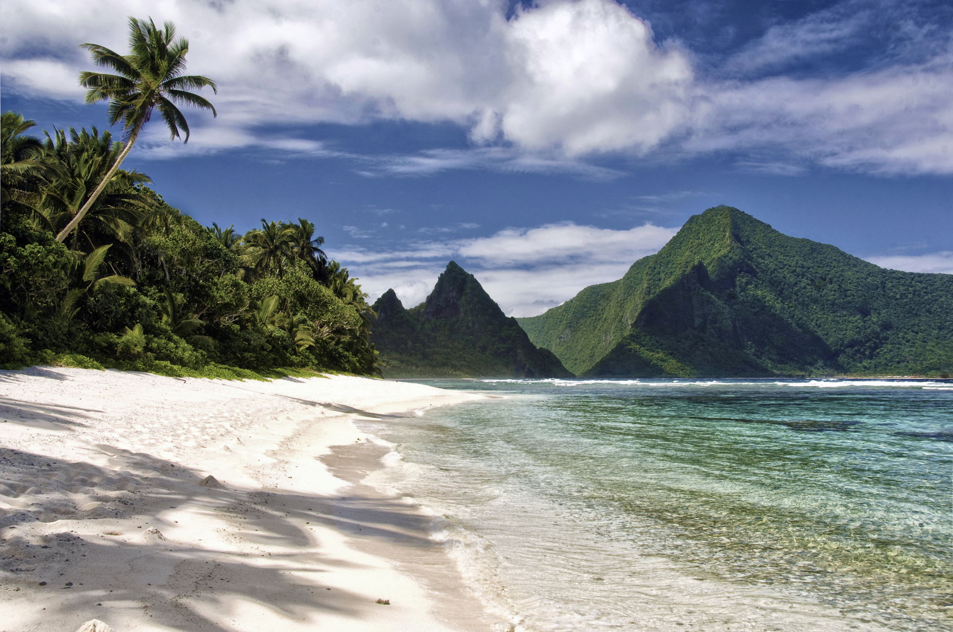 This is a photo of Ofu Beach on Ofu Island in the Manu'a Island…