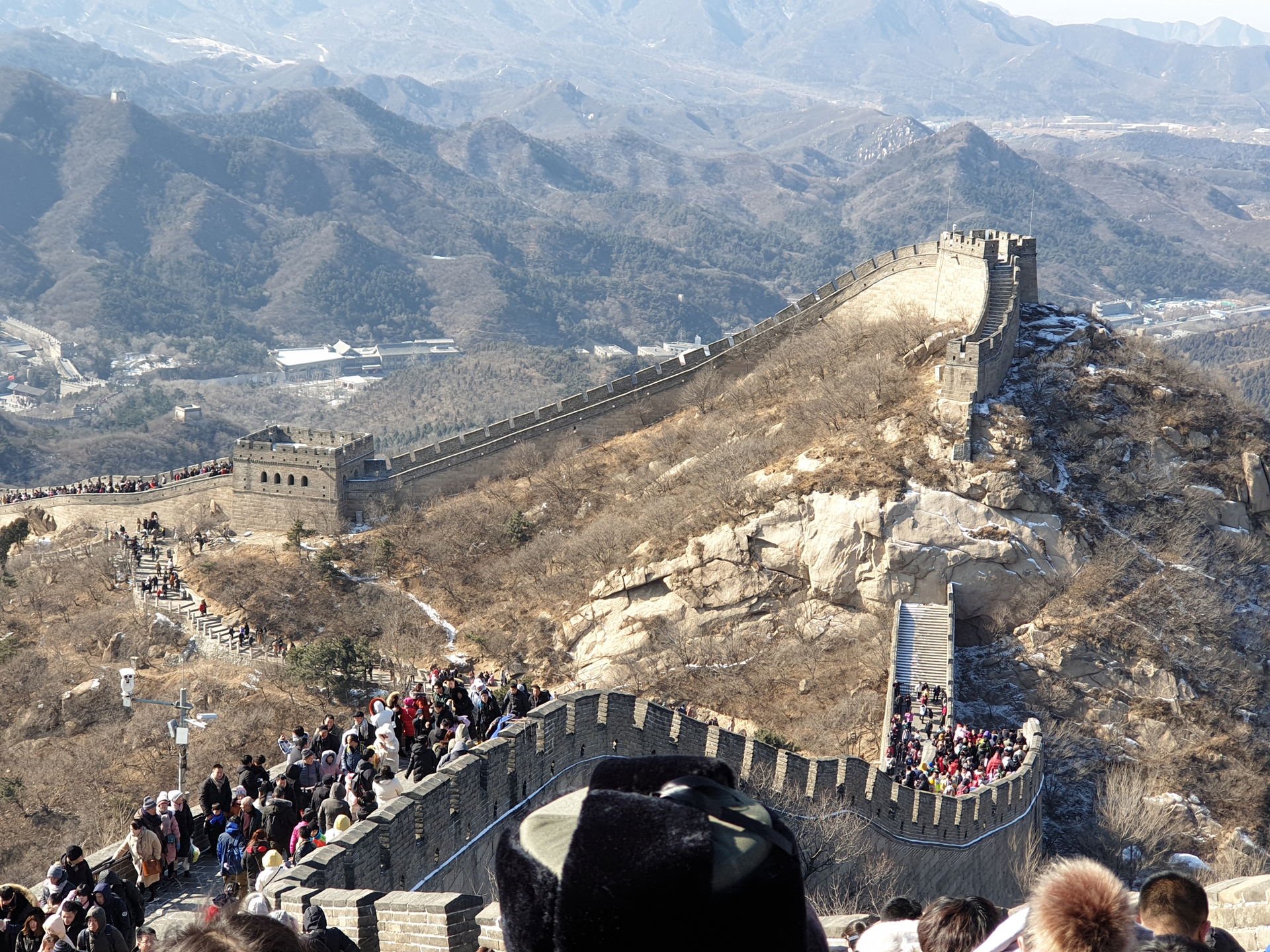 Photo of tourists at The Great Wall of China taken during Sprin…