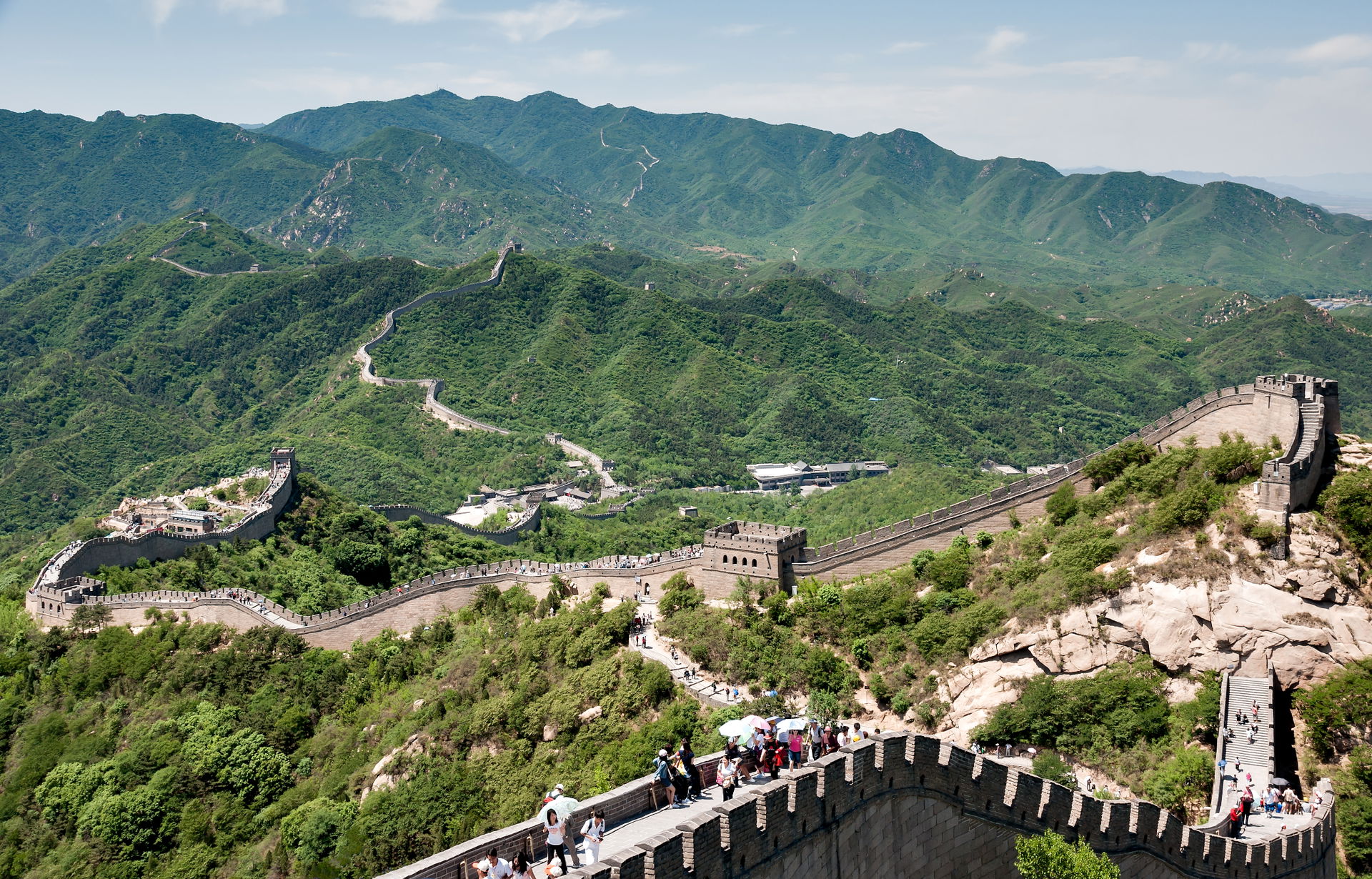 Badaling, China: Great Wall of China at Badaling