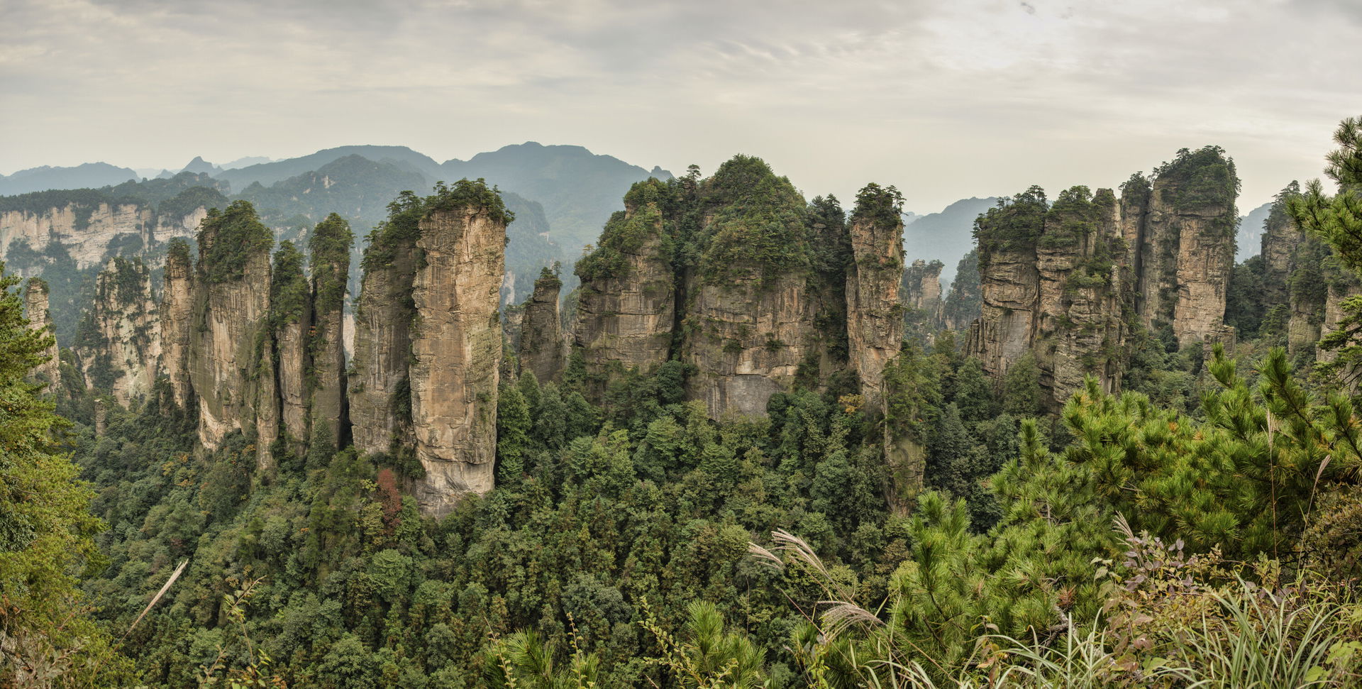 Five fingers peak. Quartzite sandstone Huangshizhai Zhangjiajie…