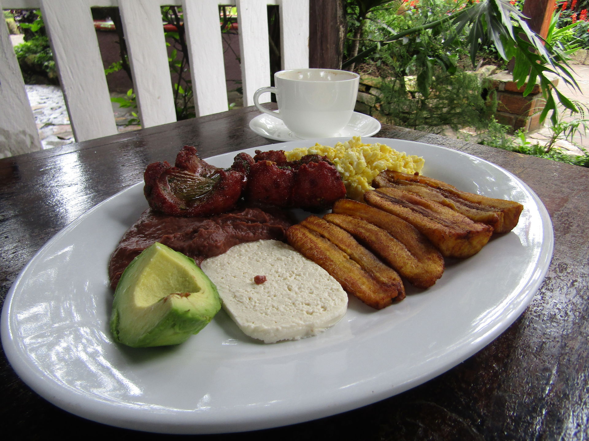 A normal and economic breakfast in Honduras