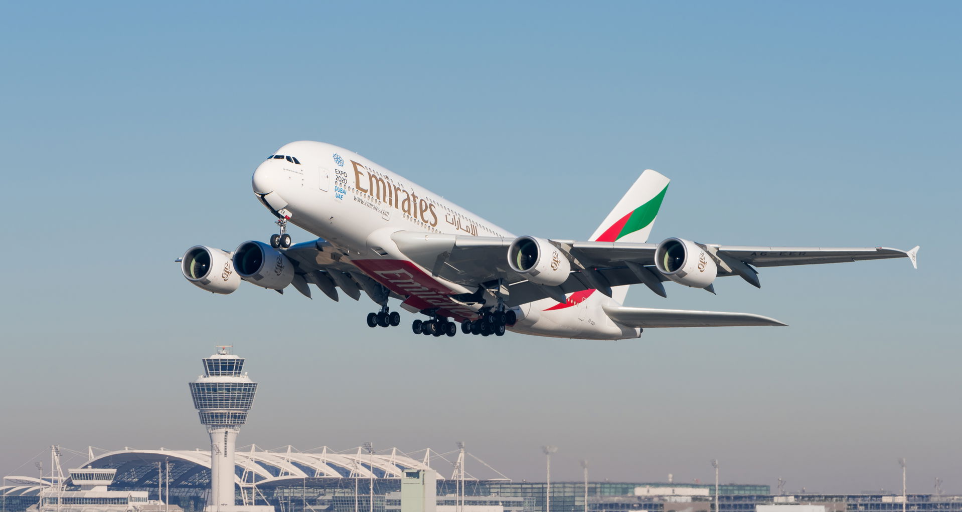 Emirates Airbus A380-861 (reg. A6-EER, msn 139) at Munich Airpo…