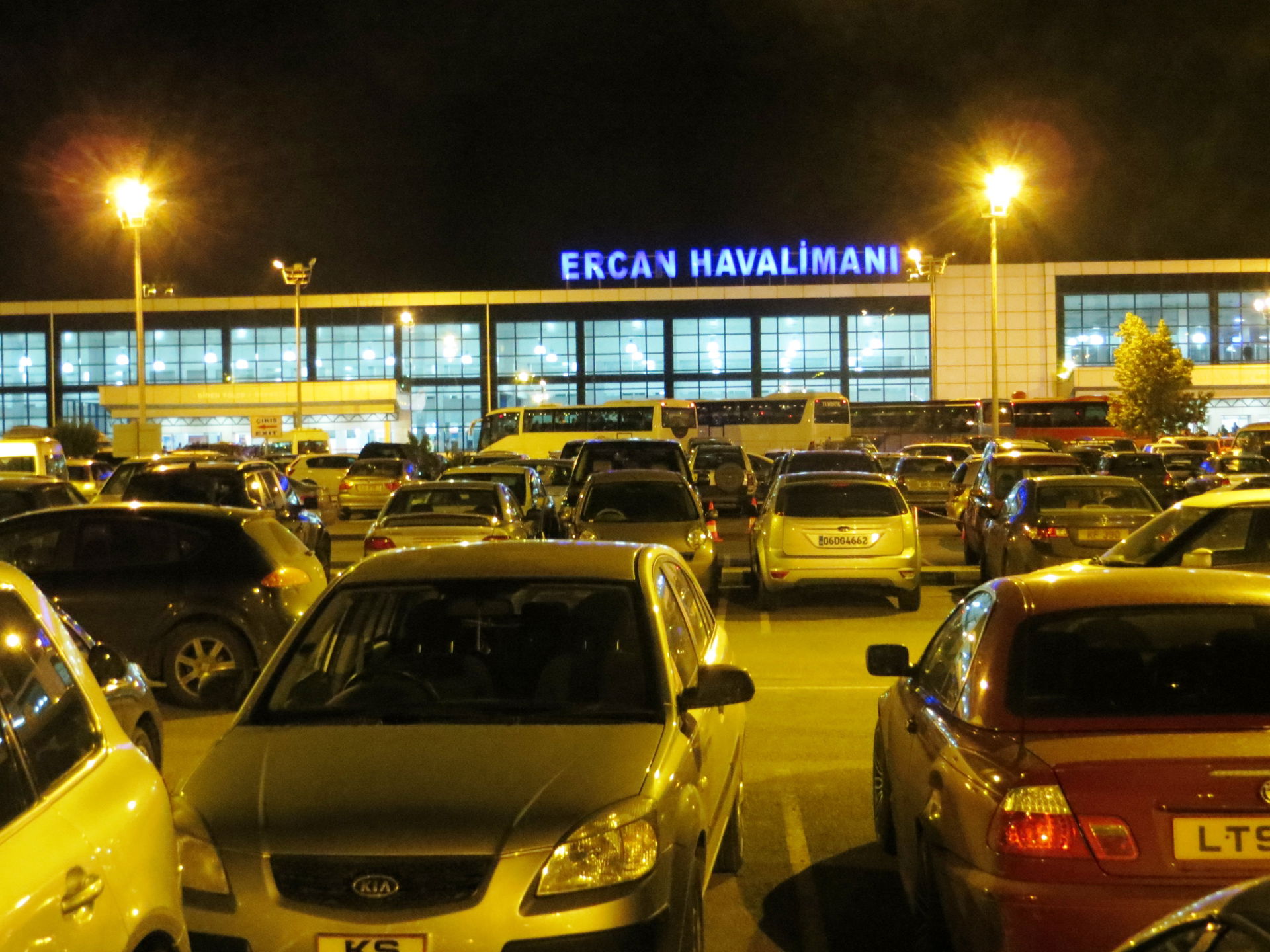 Luchthaven Ercan op Noord Cyprus