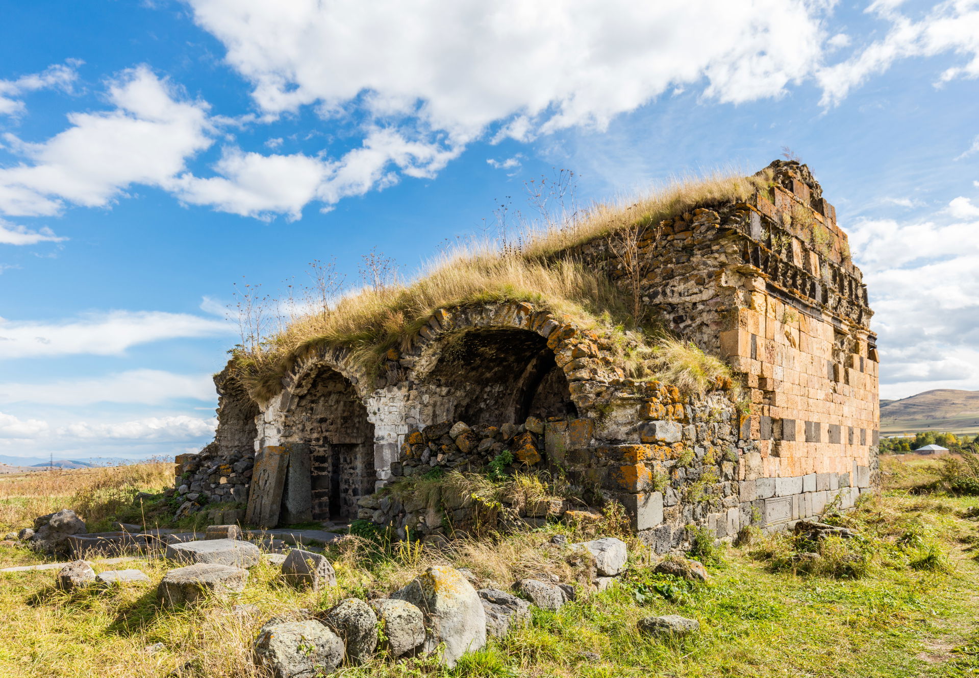 Ruined Armenian church inside Lori Berd (Lori Fortress), an 11t…