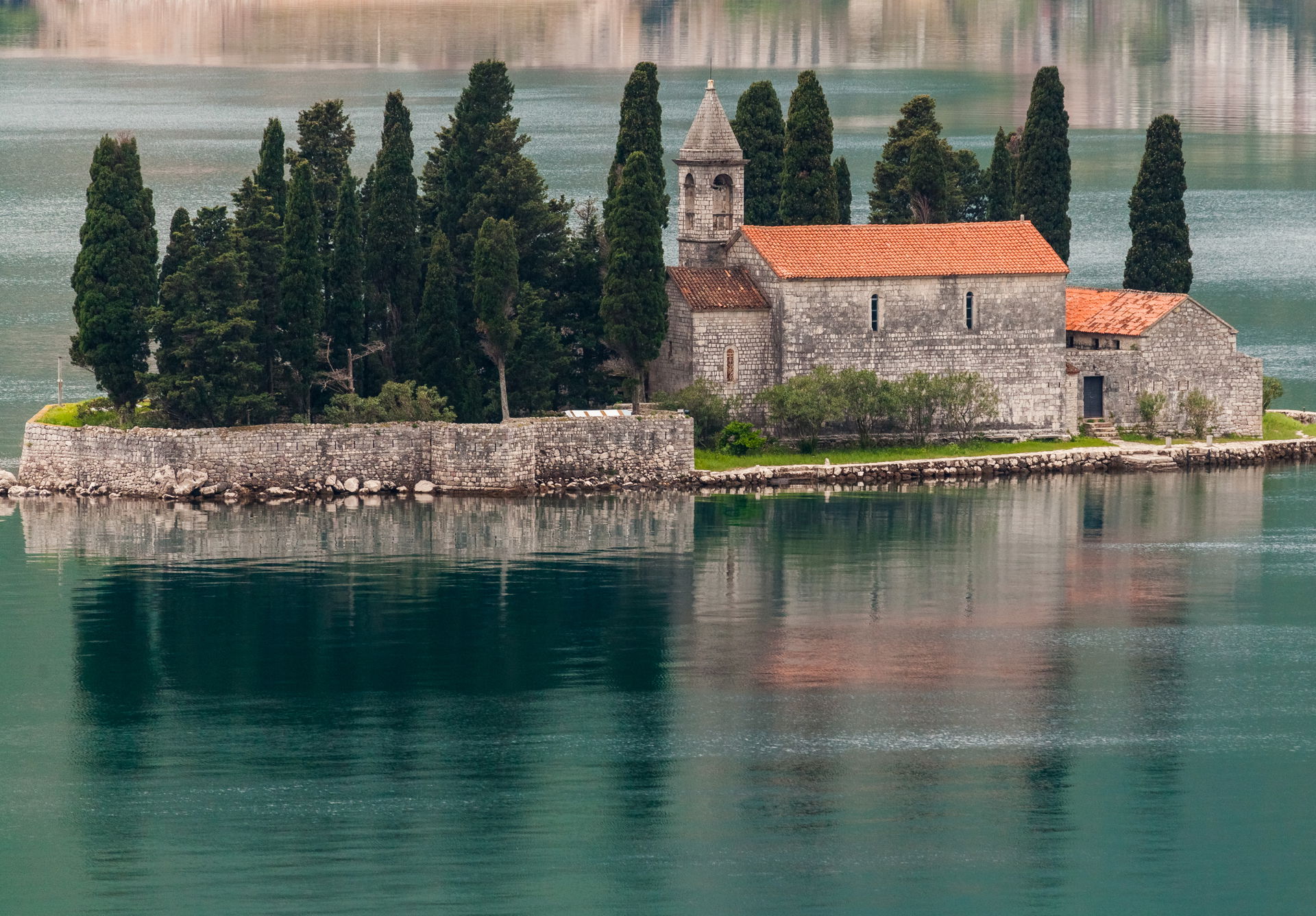 St George Monastery, Perast, Bay of Kotor, Montenegro