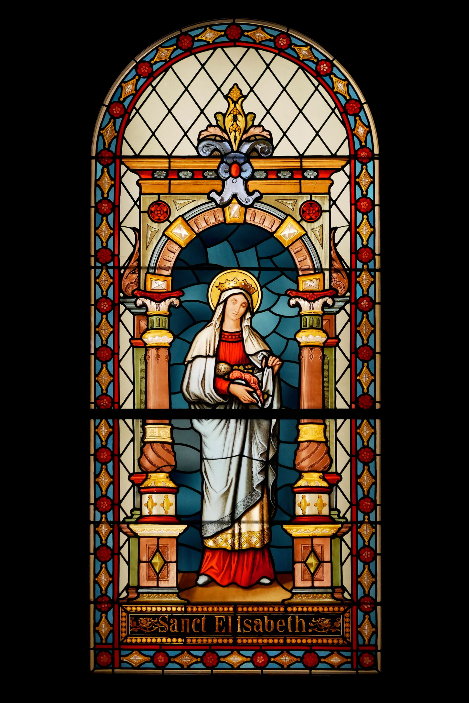 St Elisabeth of Hungary (18th-century stained glass). City Muse…