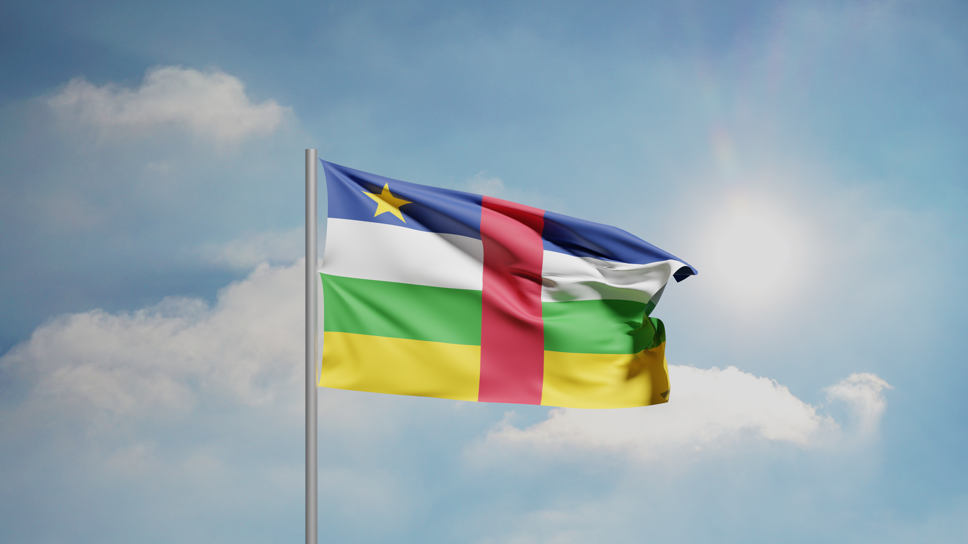 This is the flag of the Central African Republic (formerly know…