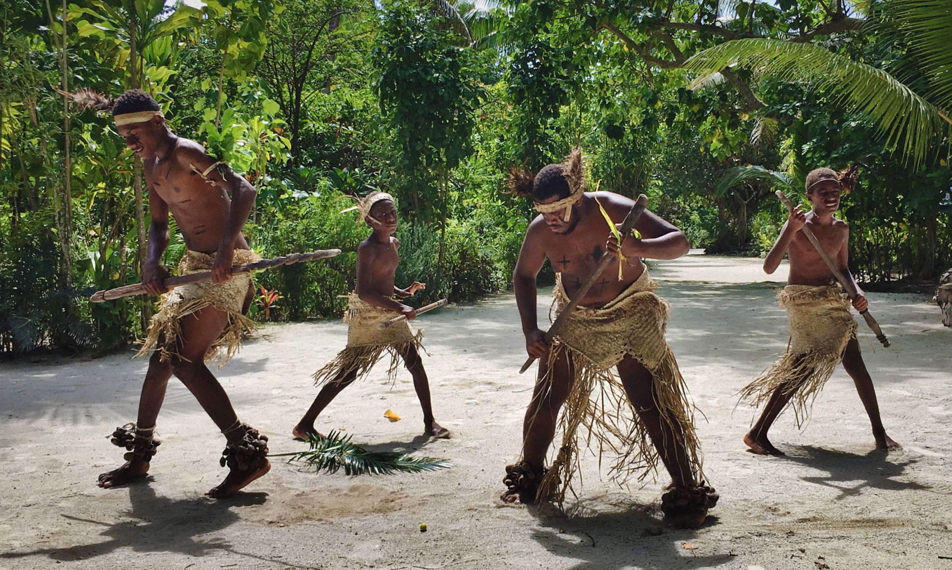During our tour of the island of Efate, Vanuatu we were welcome…