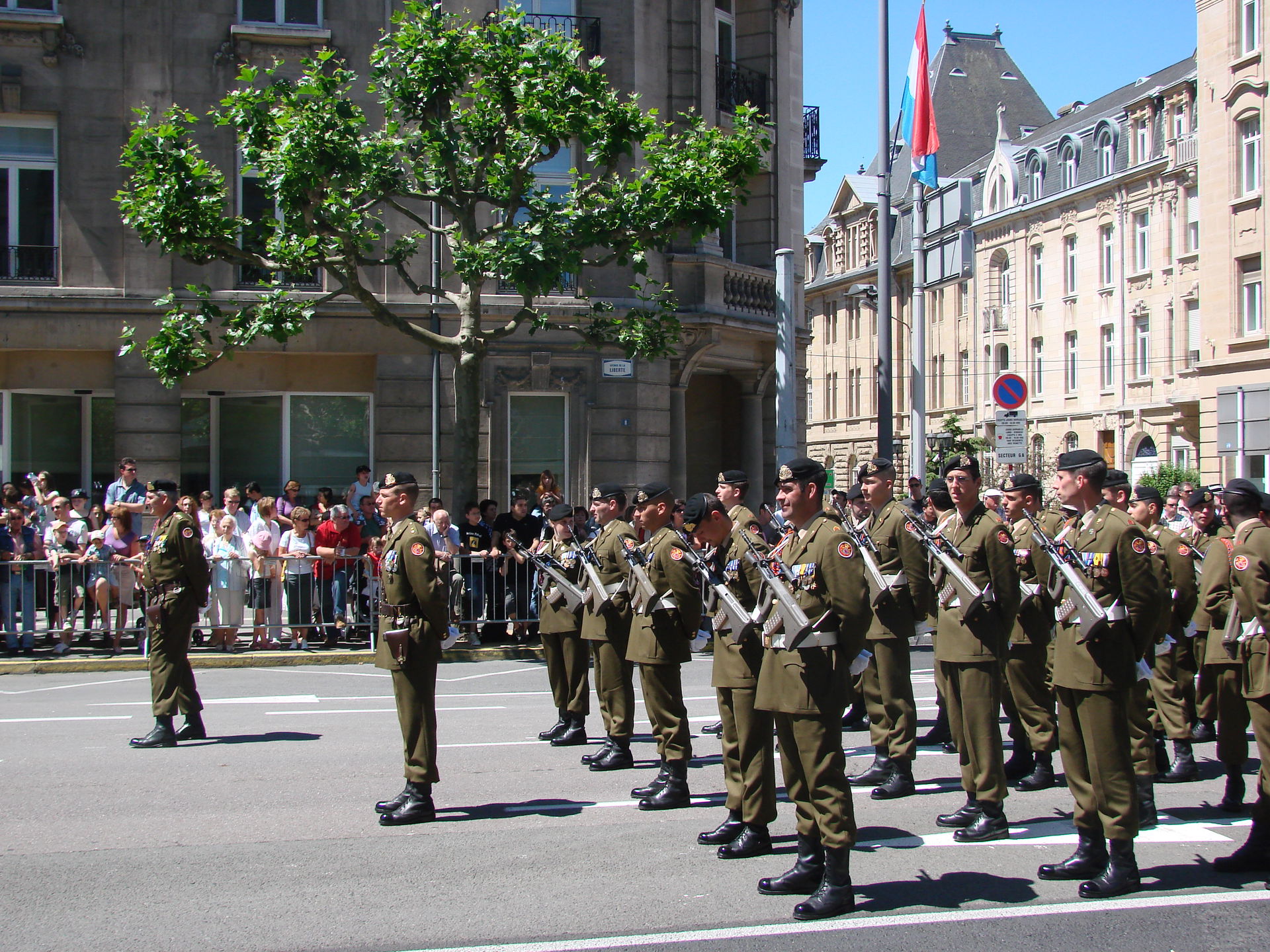Luxembourgish soldiers on national day.