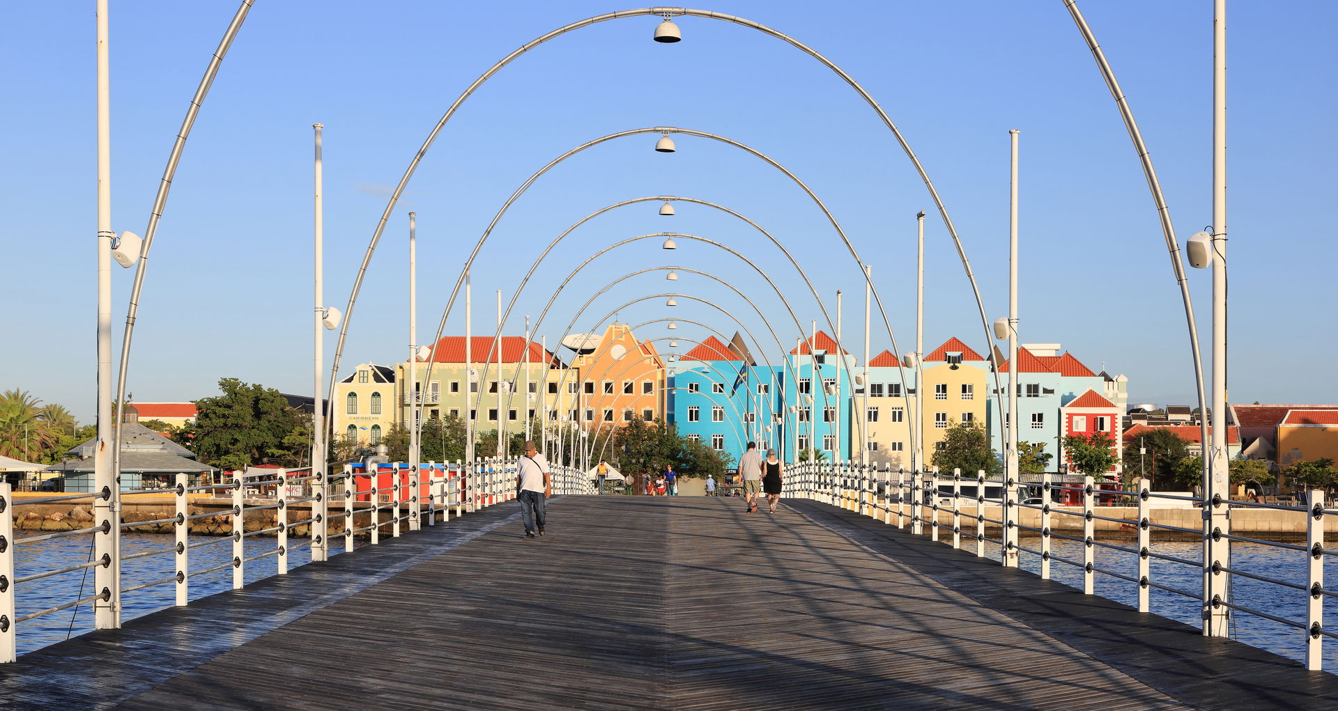 View of the district of Otrobanda, Willemstad, Curaçao, from Qu…