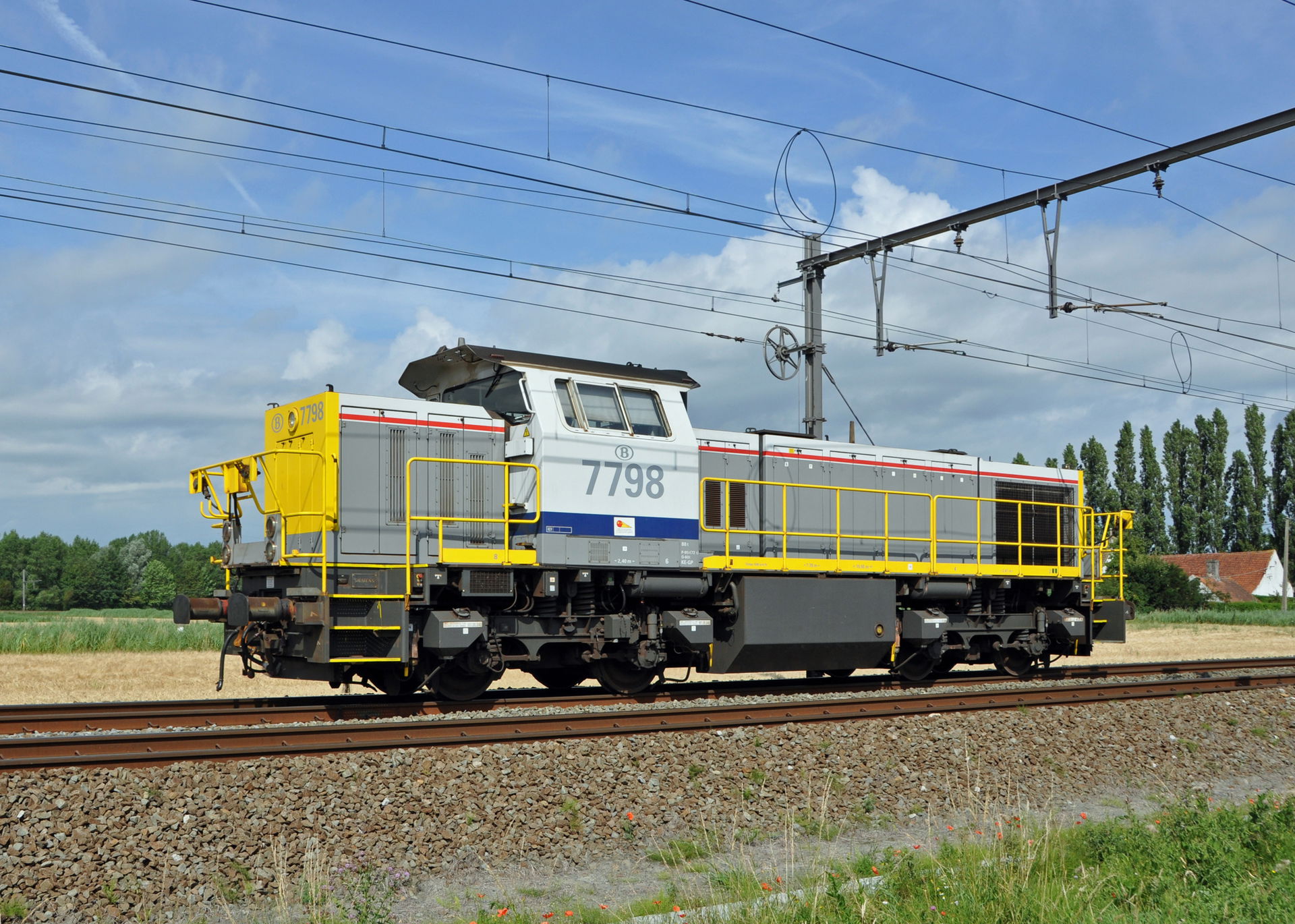 Diesel locomotive #7798 of the Belgian State Railways (SNCB – N…