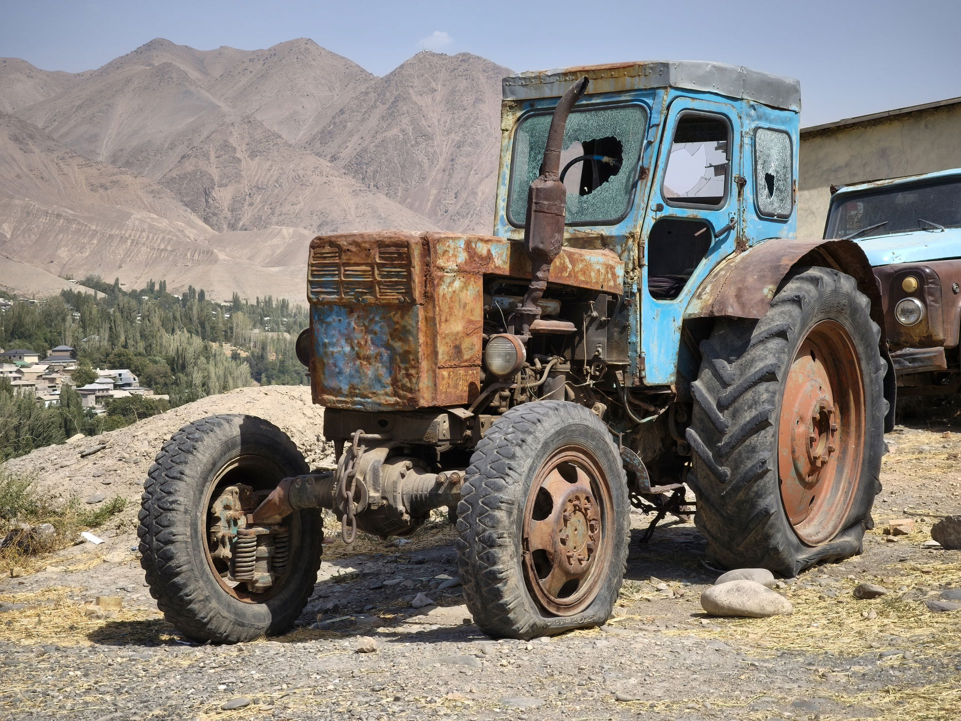 T-40 tractor, village Urmetan, Tajikistan, 1961-1995 production…