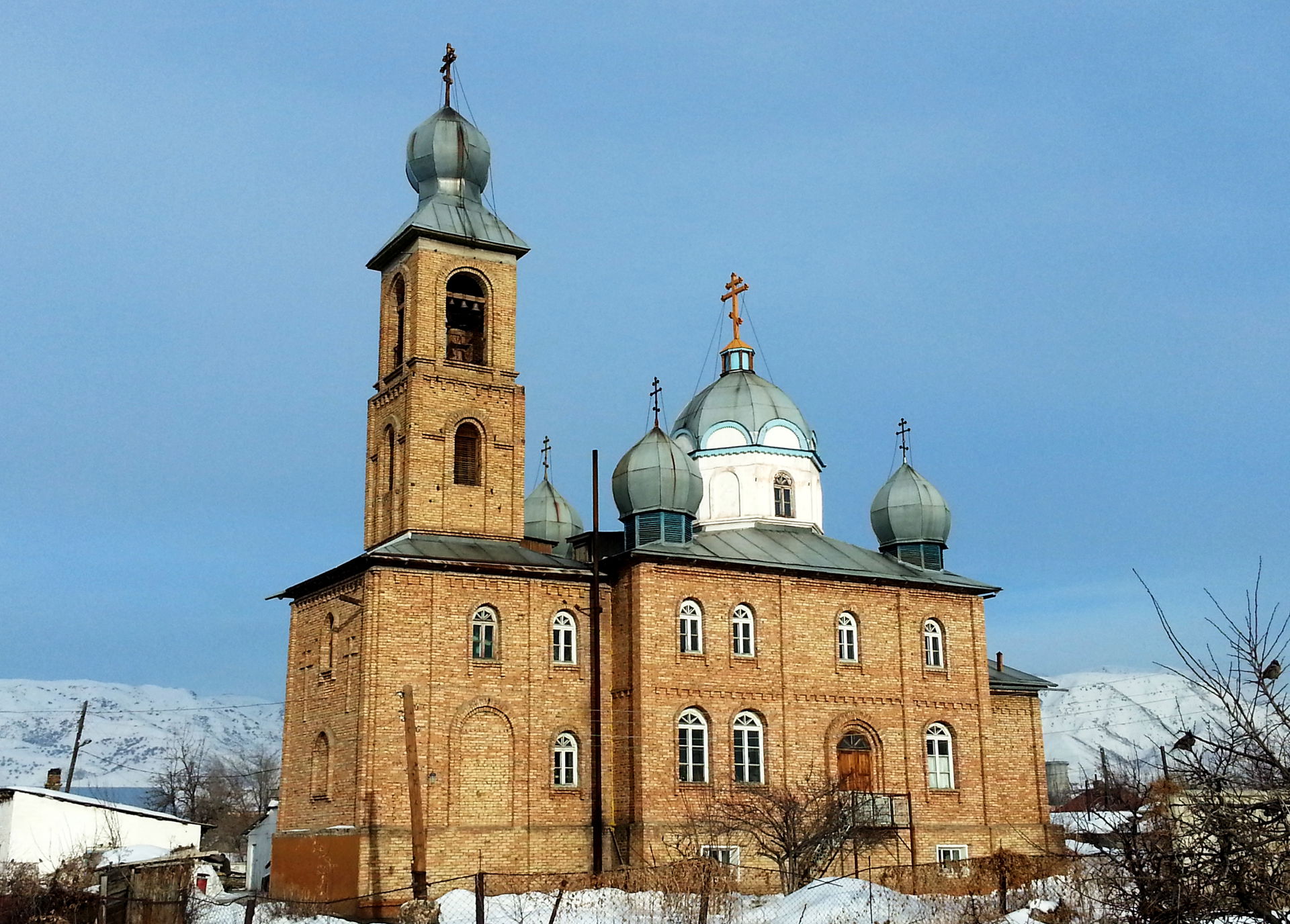 Orthodox church, in Tekeli, Kazakhstan. Build in 1992.