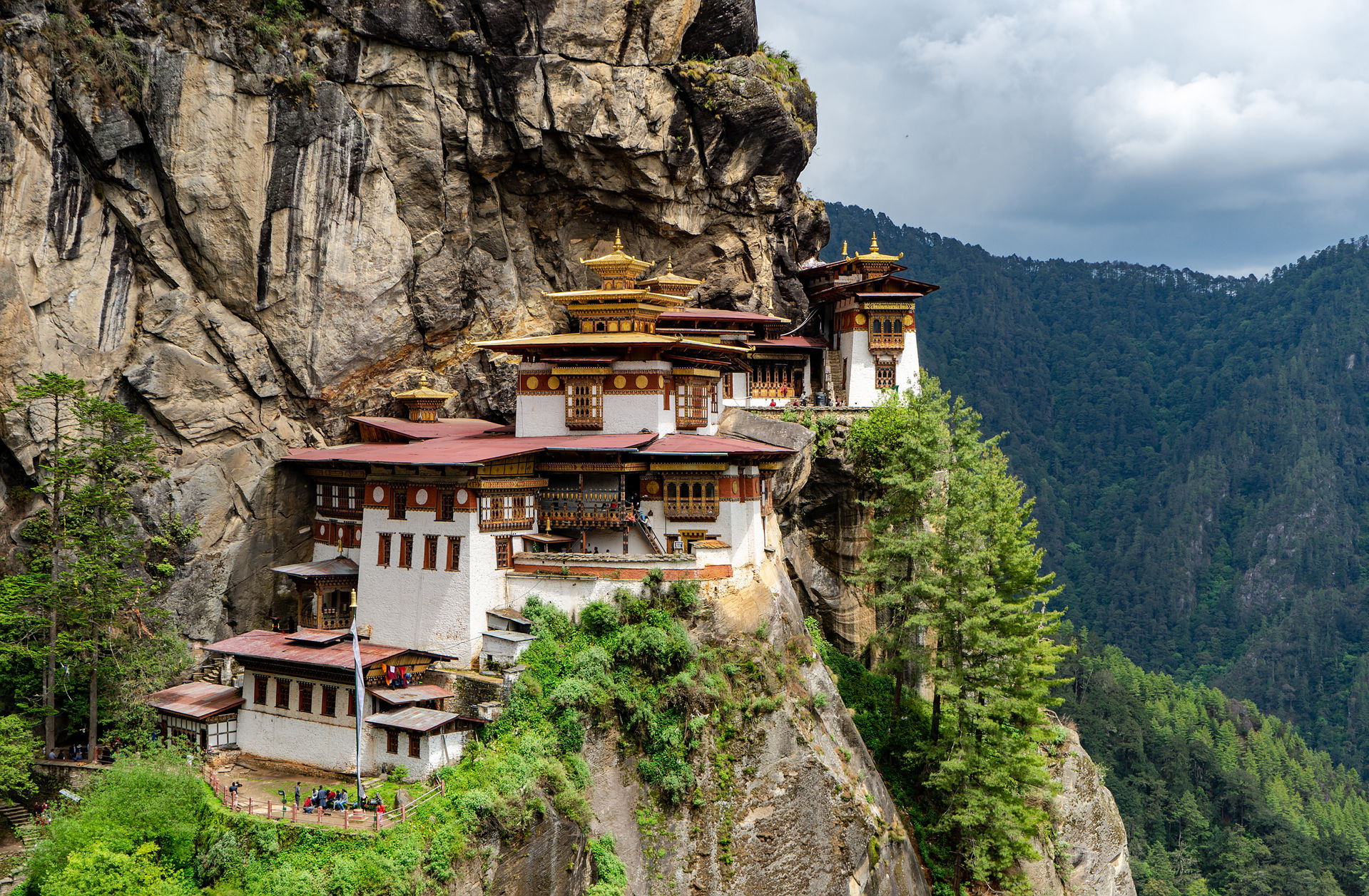 Paro Taktsang monastery in the upper Paro valley of Bhutan. Als…