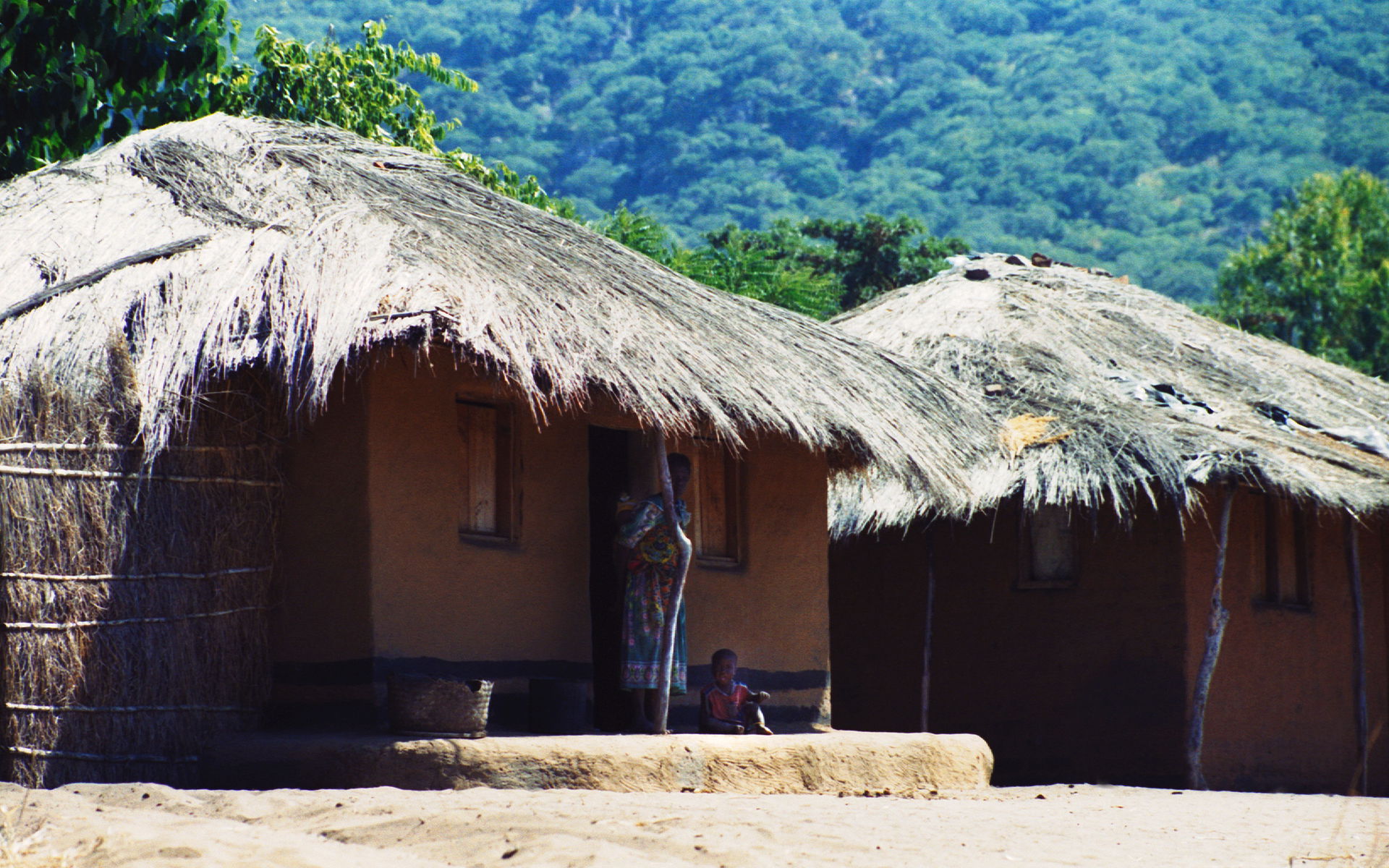 Village near Malawi Lake, Malawi, Africa