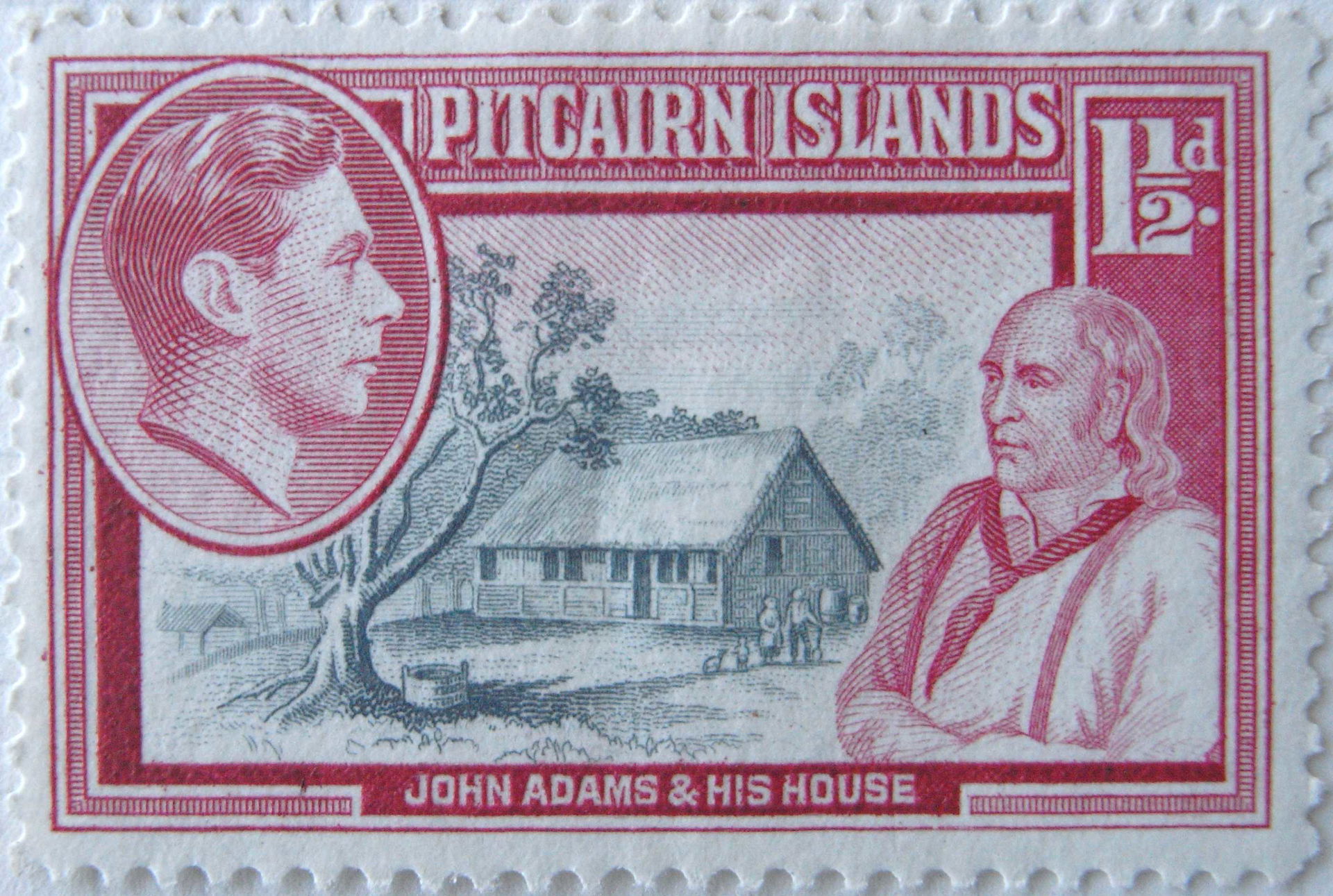 1½-Penny stamp of the Pitcairn Islands