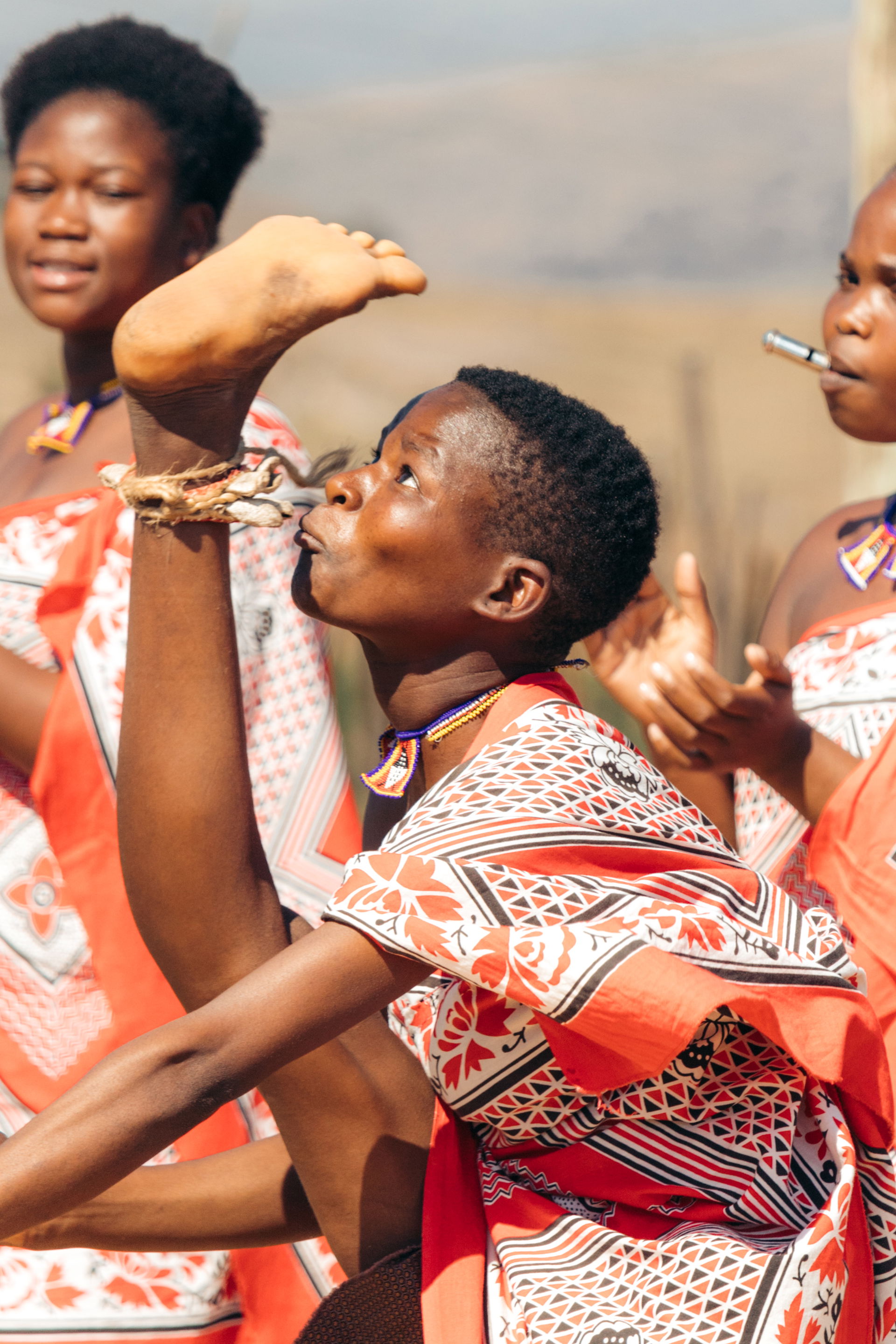 A dancer in eSwatini performs a traditional Swazi Wedding Dance…