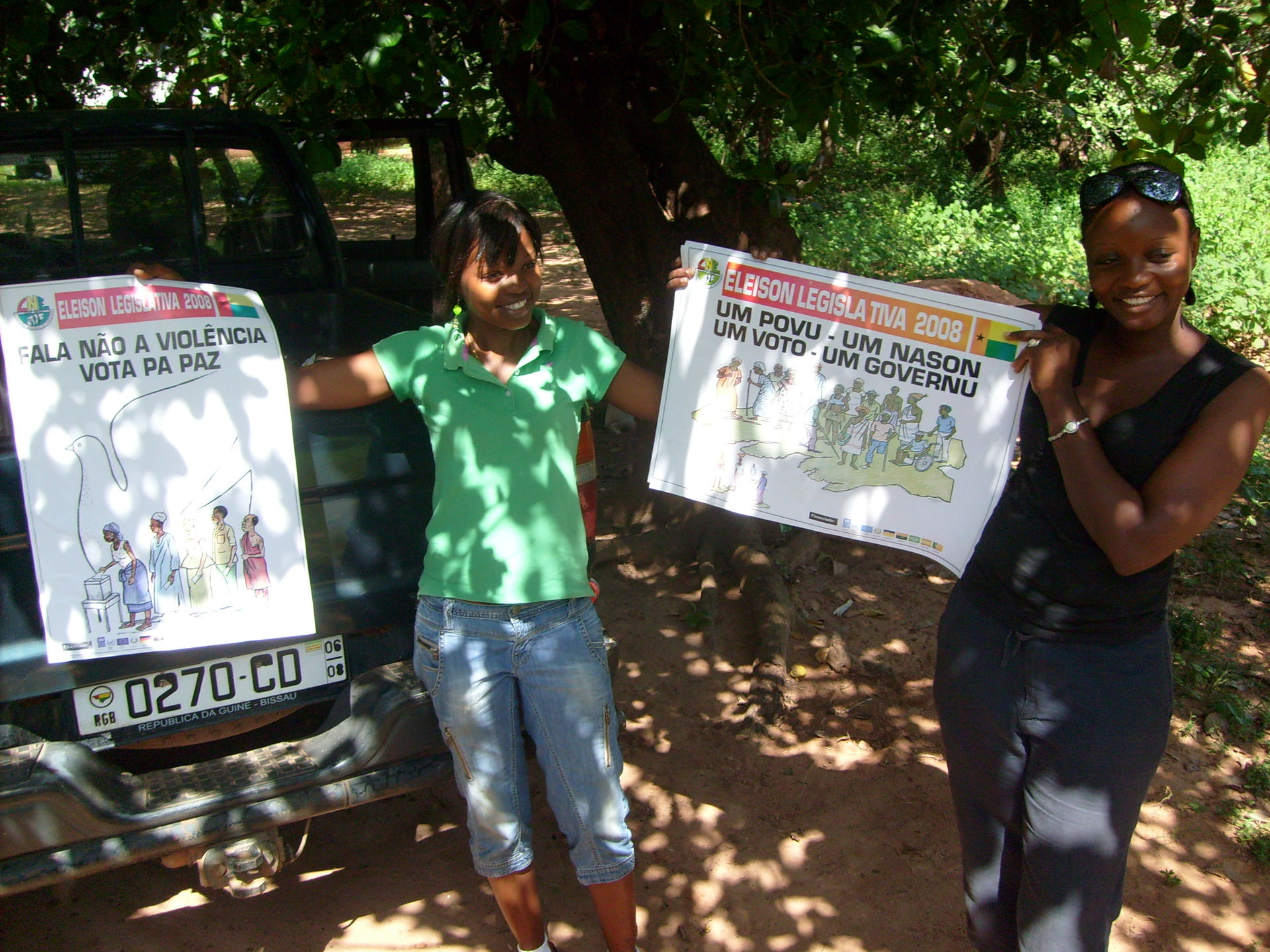 Voter education posters for Guinea Bissau legislative elections…