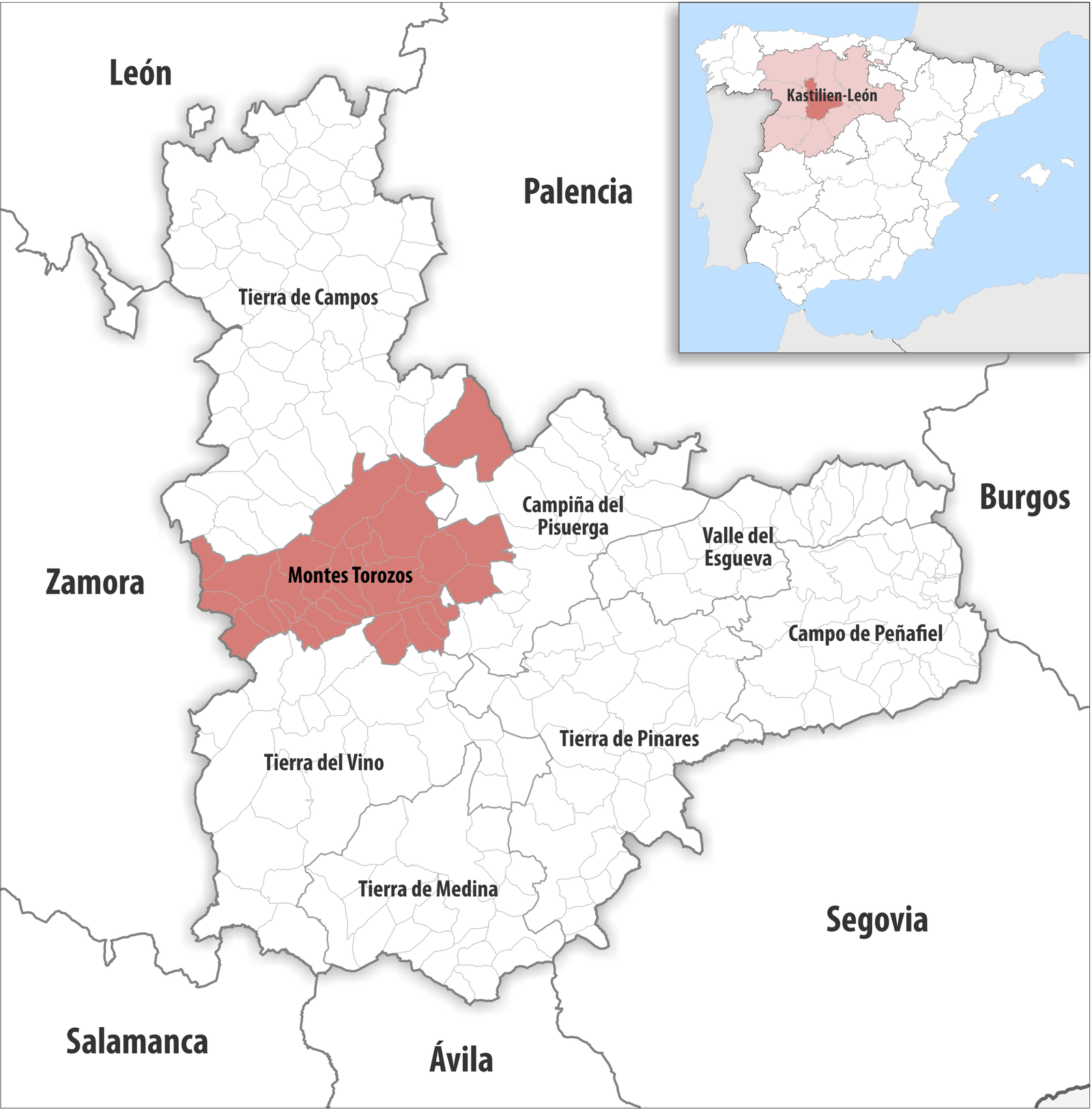 Montes Torozos district