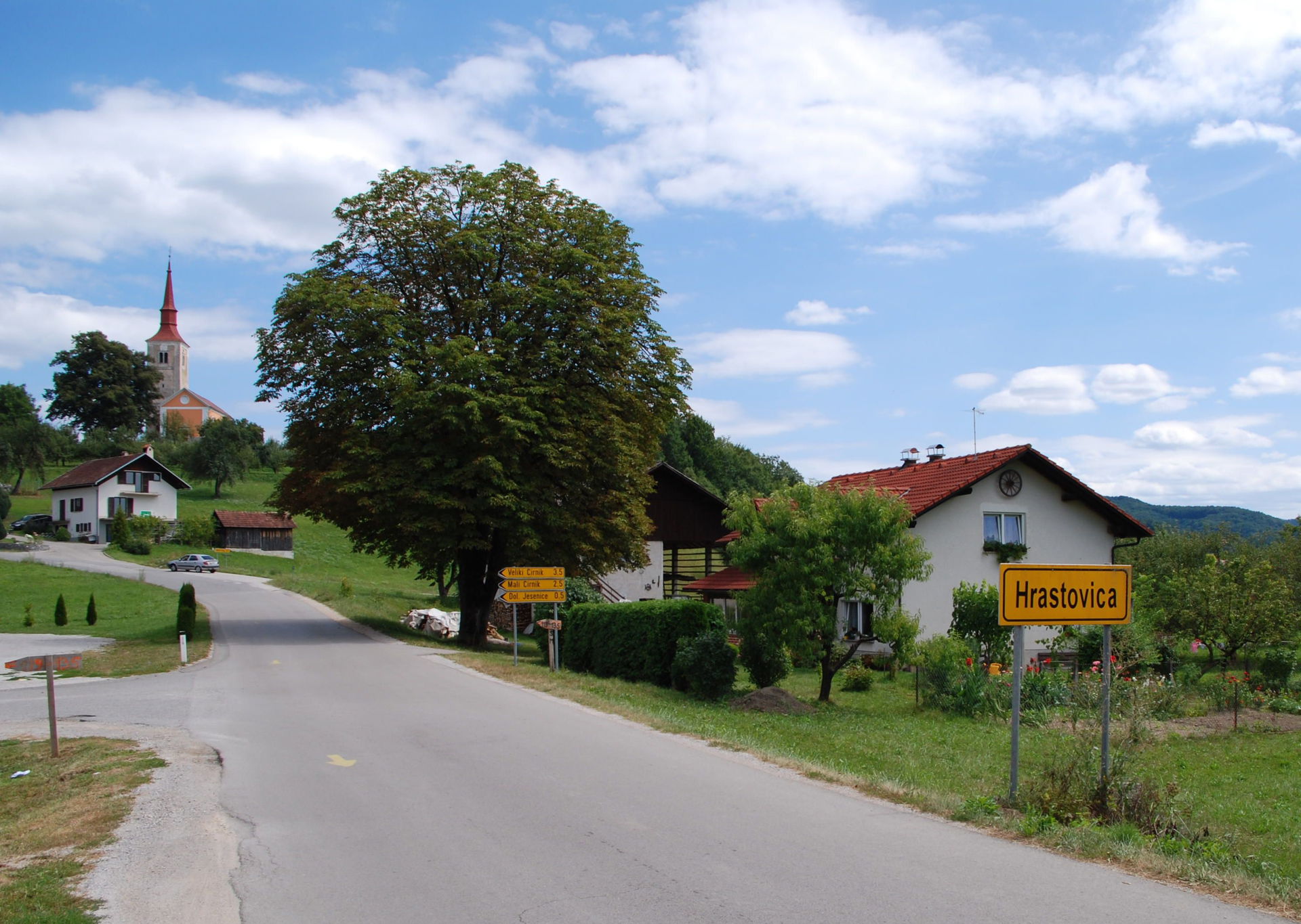 Hrastovica, Mokronog-Trebelno. Picture taken towards the east.