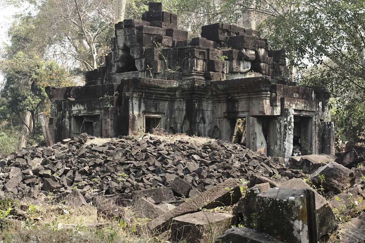 Remaining parts of the central sanctuary of Preah Khan of Kampo…