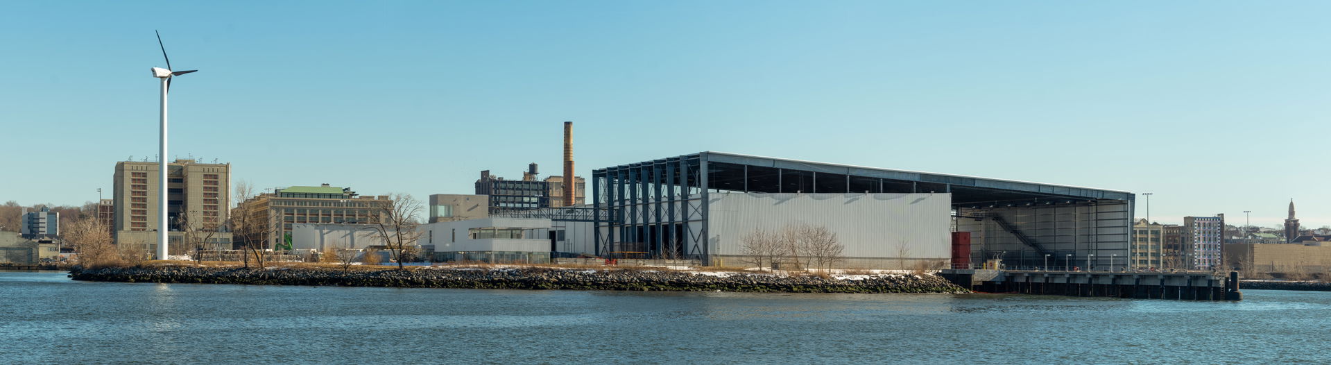 Sunset Park Material Recovery Facility, viewed from the Columbi…