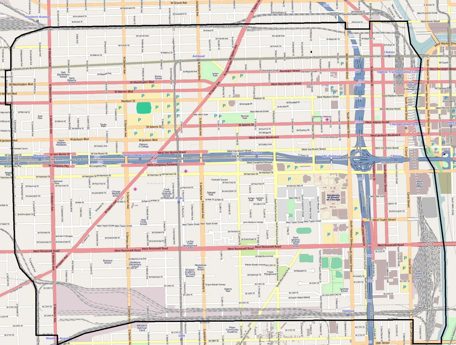 Near West Side district