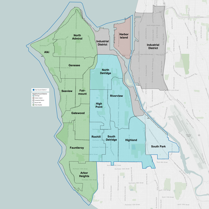 Seattle City Council District 1 district