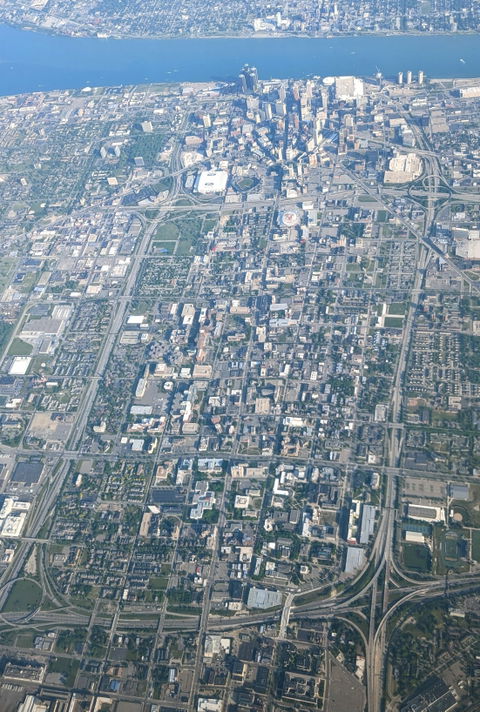 Downtown Detroit view 1