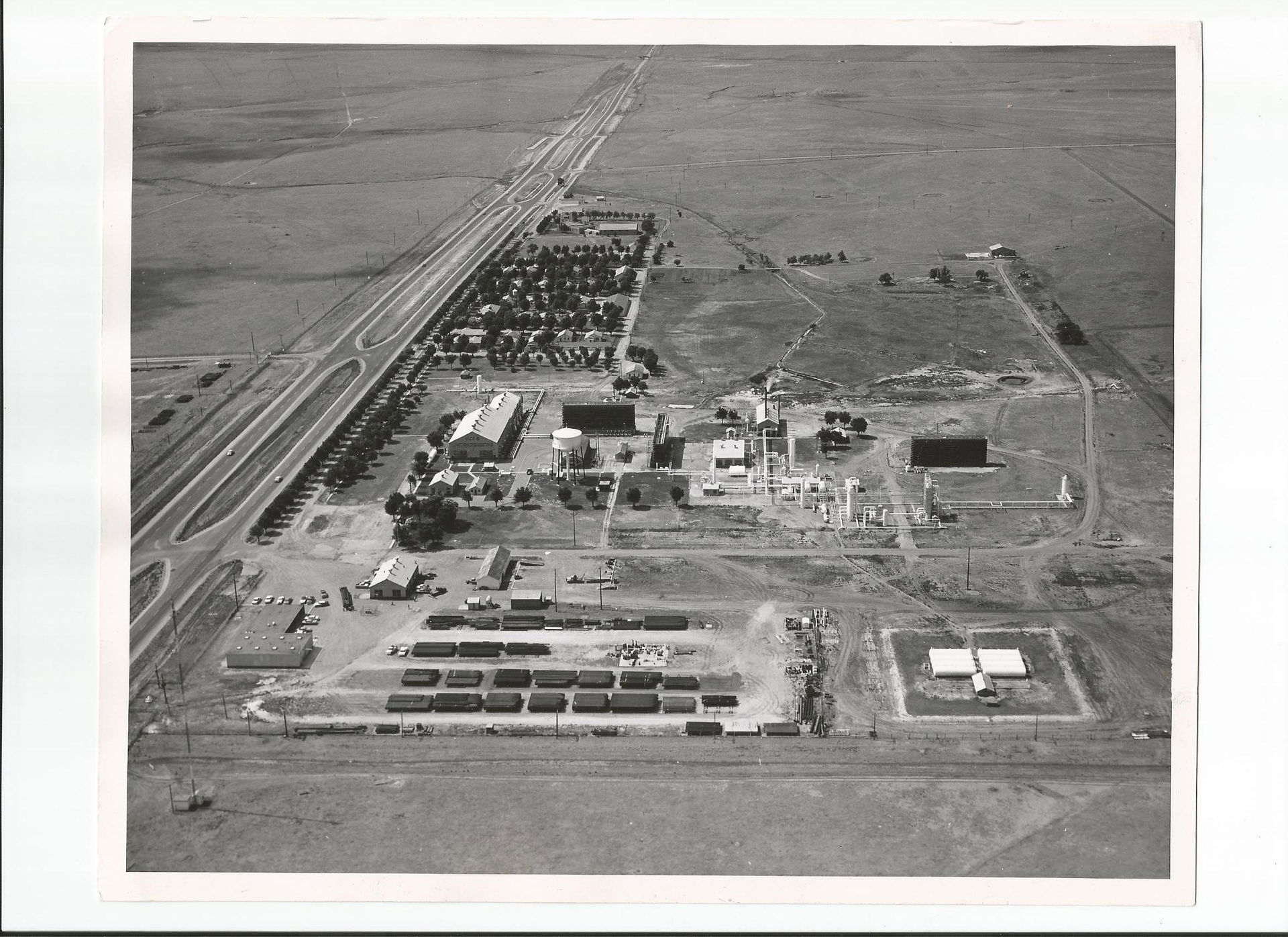 CIG Bivins Compressor Station and Masterson, Texas, circa early…
