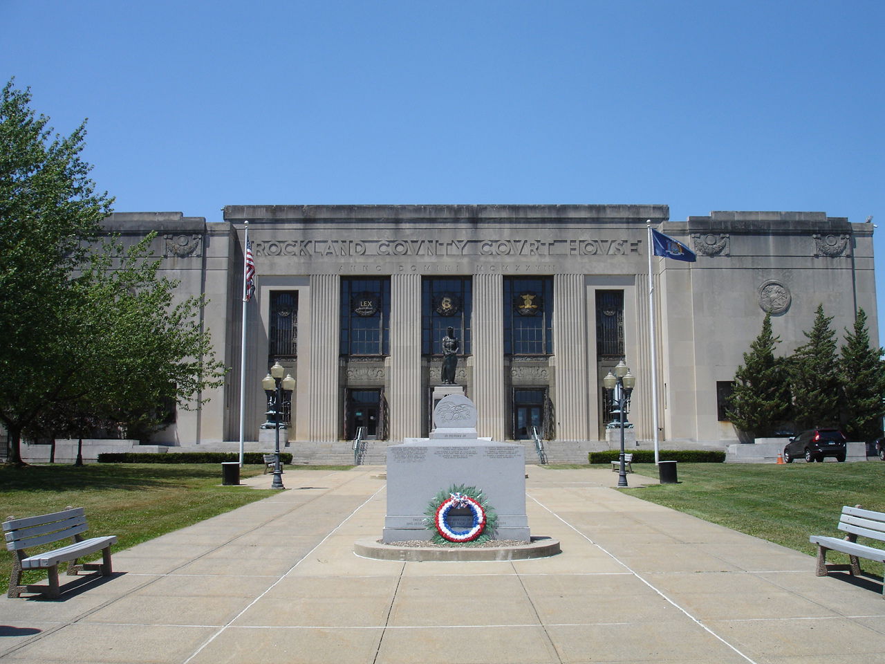 The Rockland County Courthouse in New City, New York, a buildin…