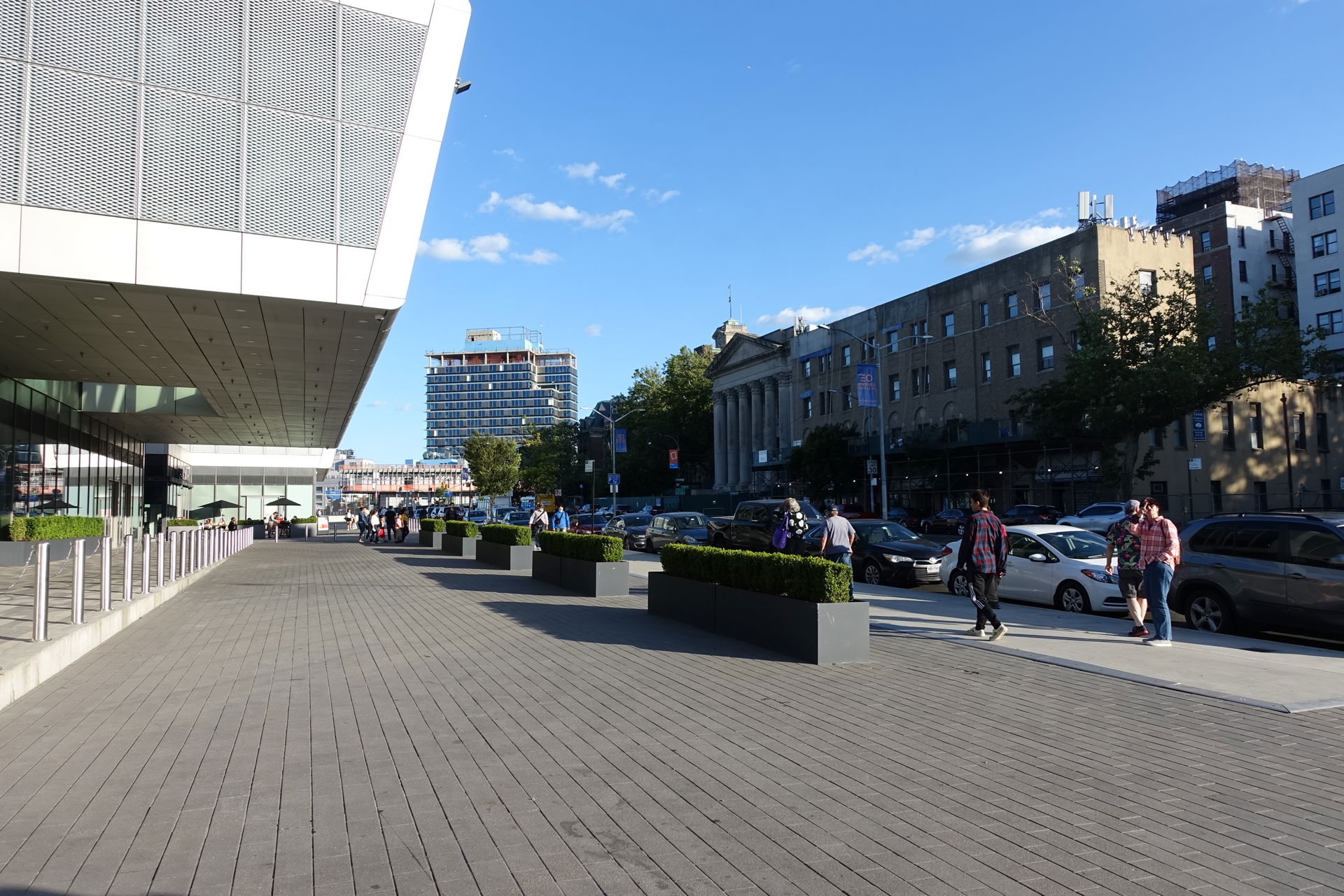 Looking from street level (Level 3) at the front of the Empire …