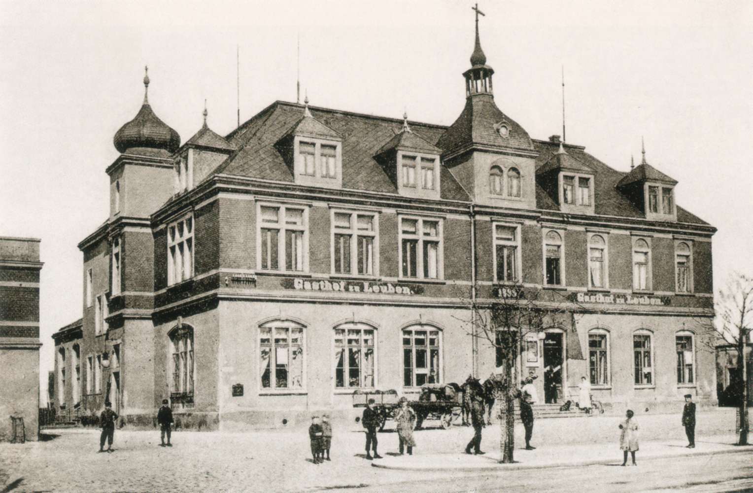 guesthouse in Dresden-Leuben, Germany – post card around 1900