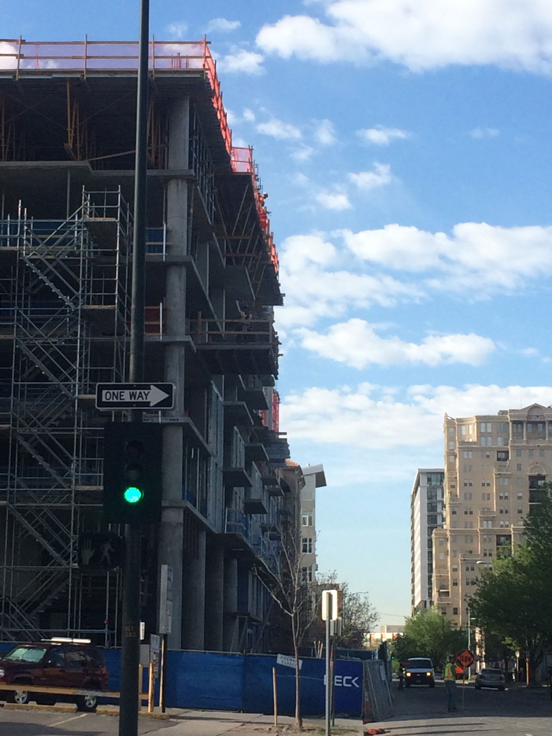 Construction along Cherokee Street in the Golden Triangle.