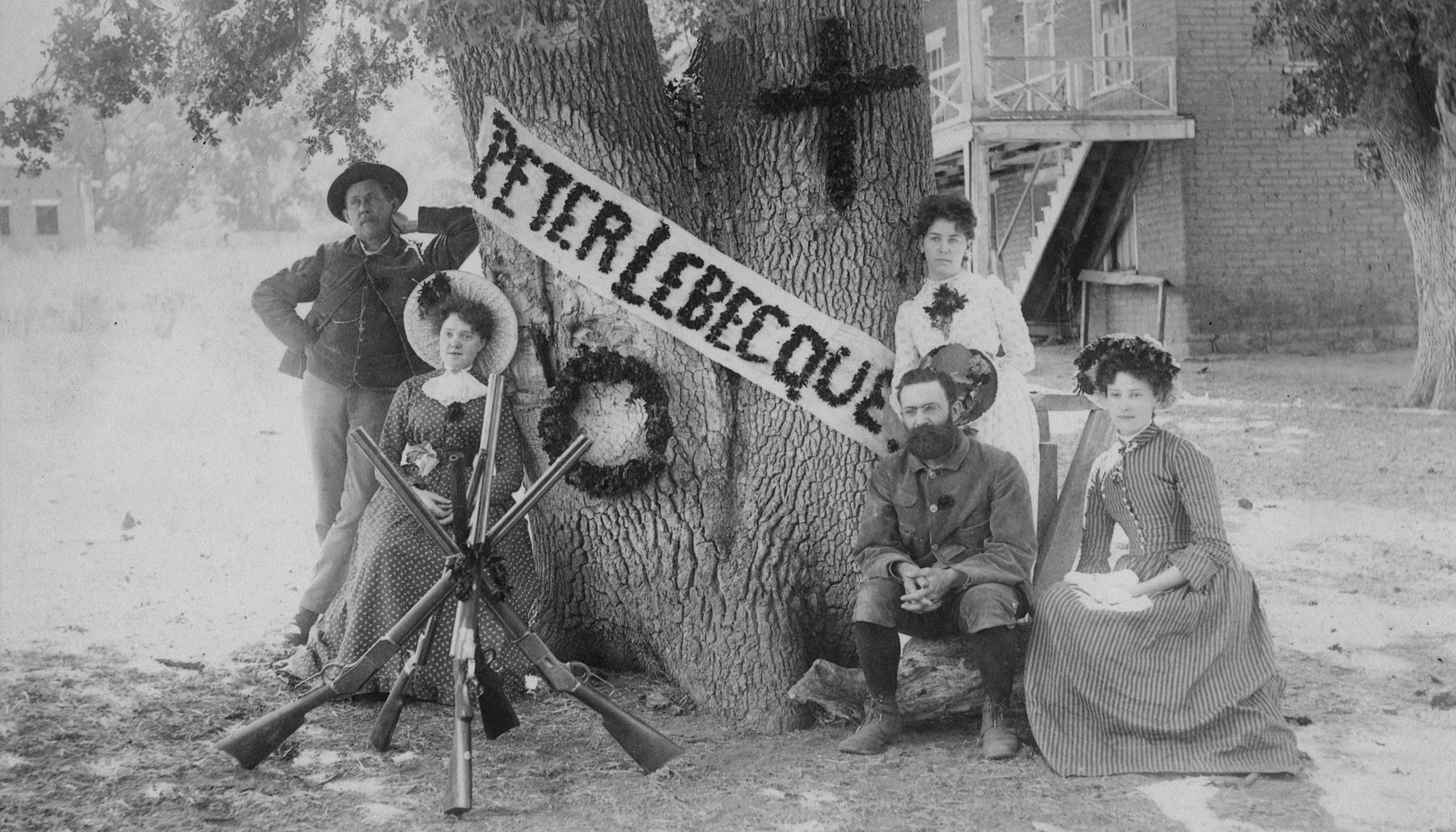 The Foxtail Rangers by Peter Lebeque's burial next to an oak tr…