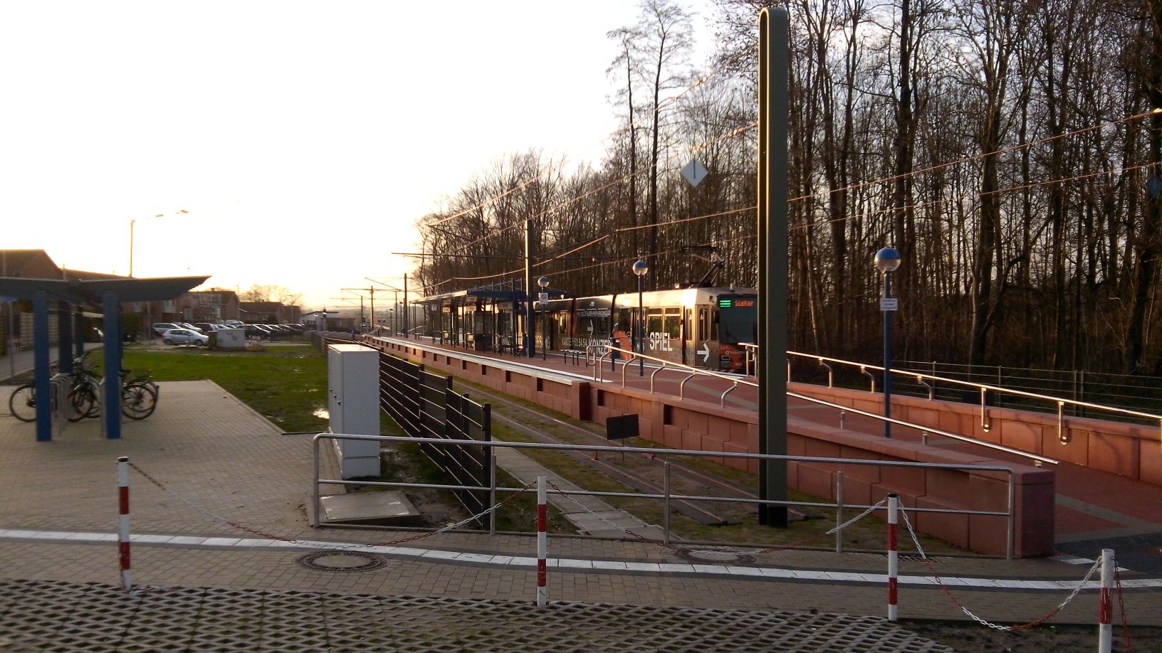 Stadtbahnhaltestelle Altenhagen in Bielefeld.