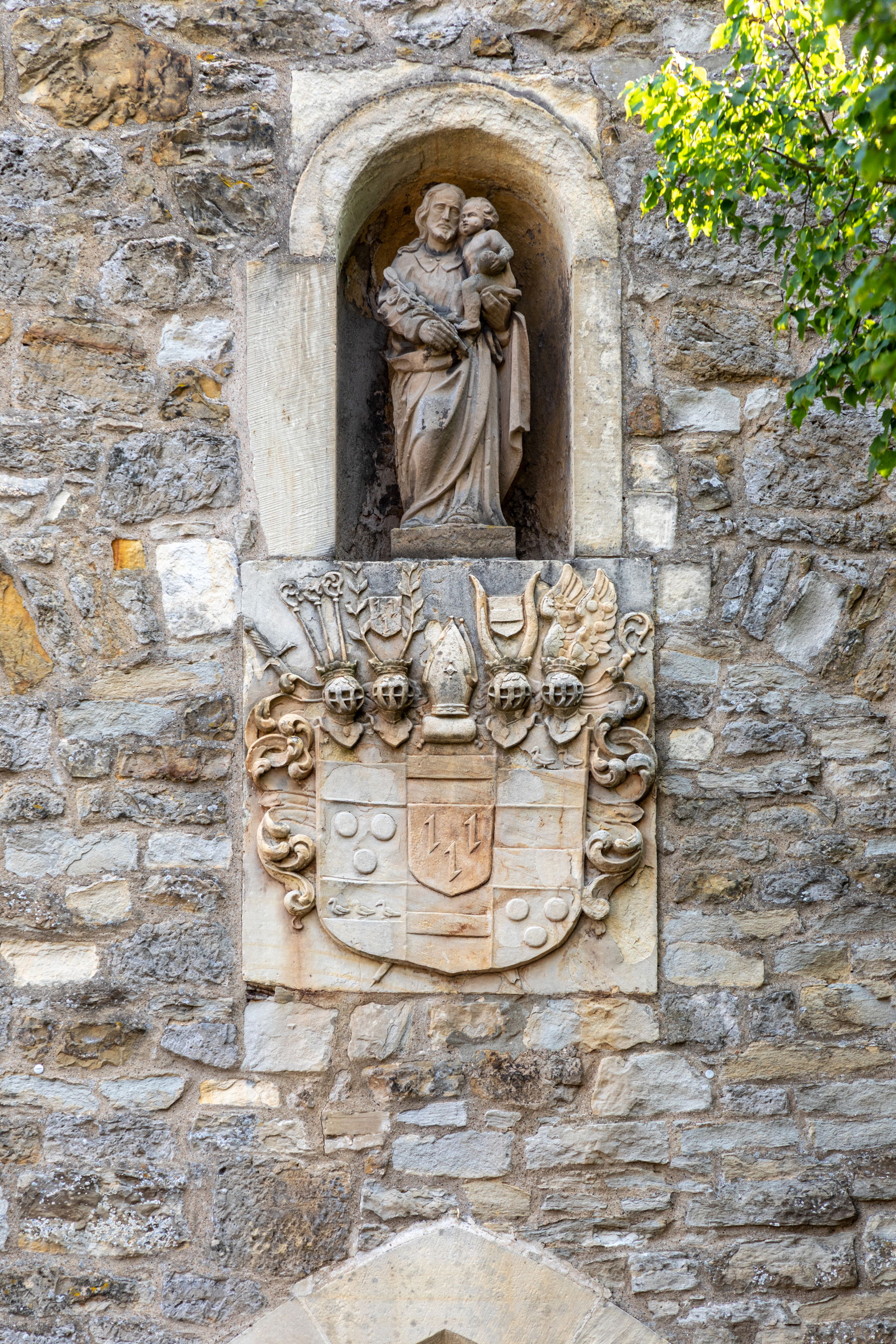 Detail of St Josef Church, Kinderhaus, Münster, North Rhine-Wes…
