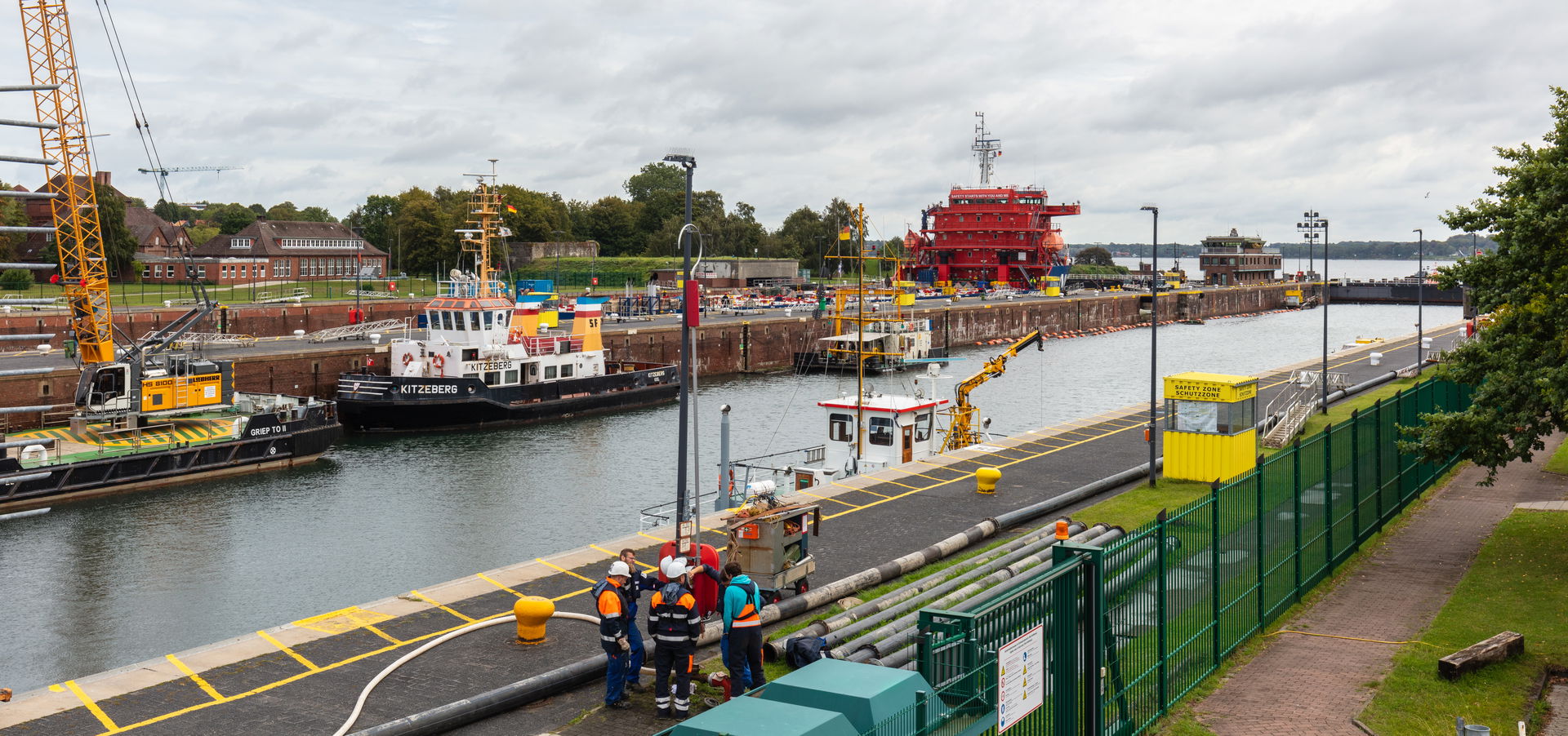 Lock of Kiel-Holtenau, Kiel, Germany