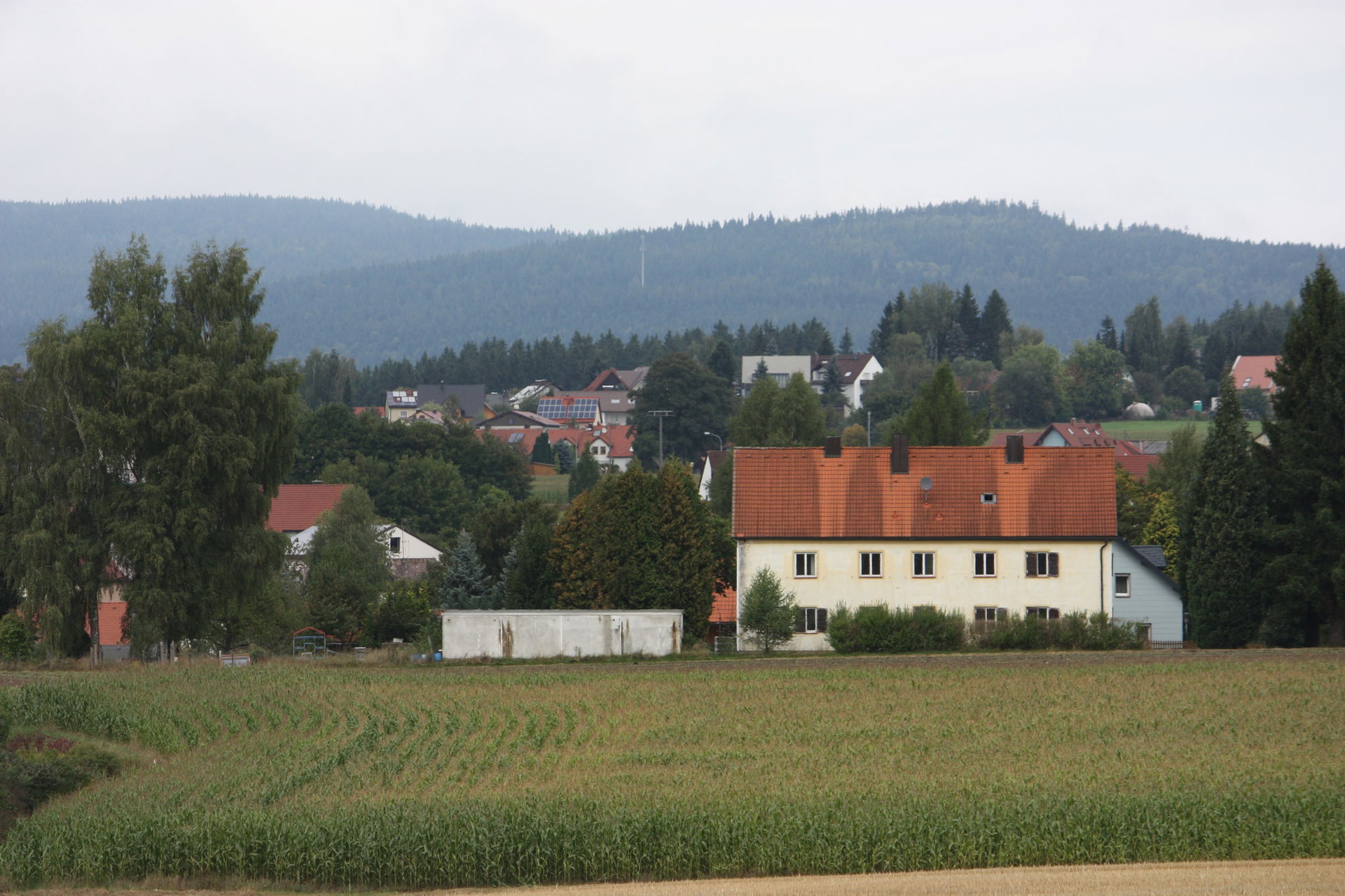 Brand (Oberpfalz), view from south to the village