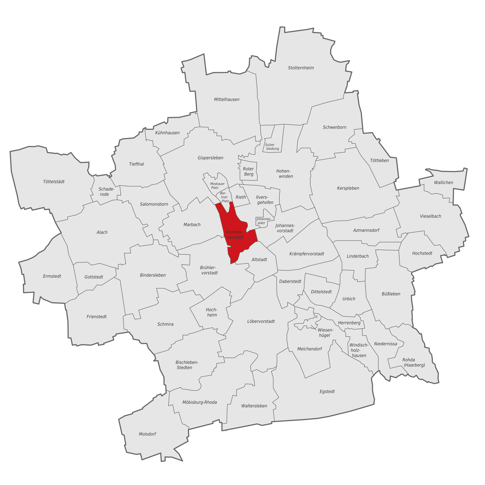 Andreasvorstadt district