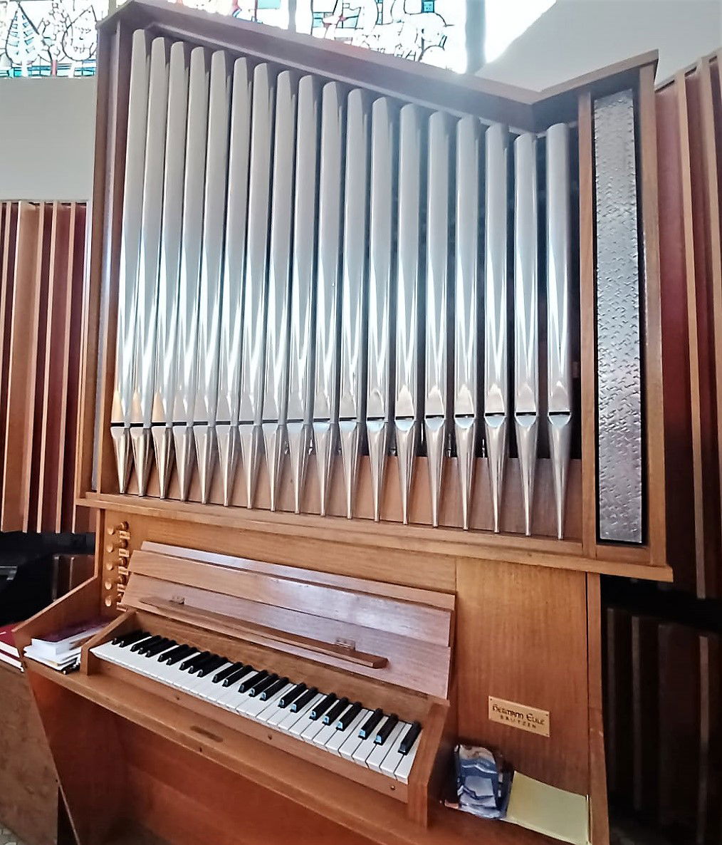 Eule-Orgel der Maria-Magdalenen-Kirche Saarbrücken-Eschberg