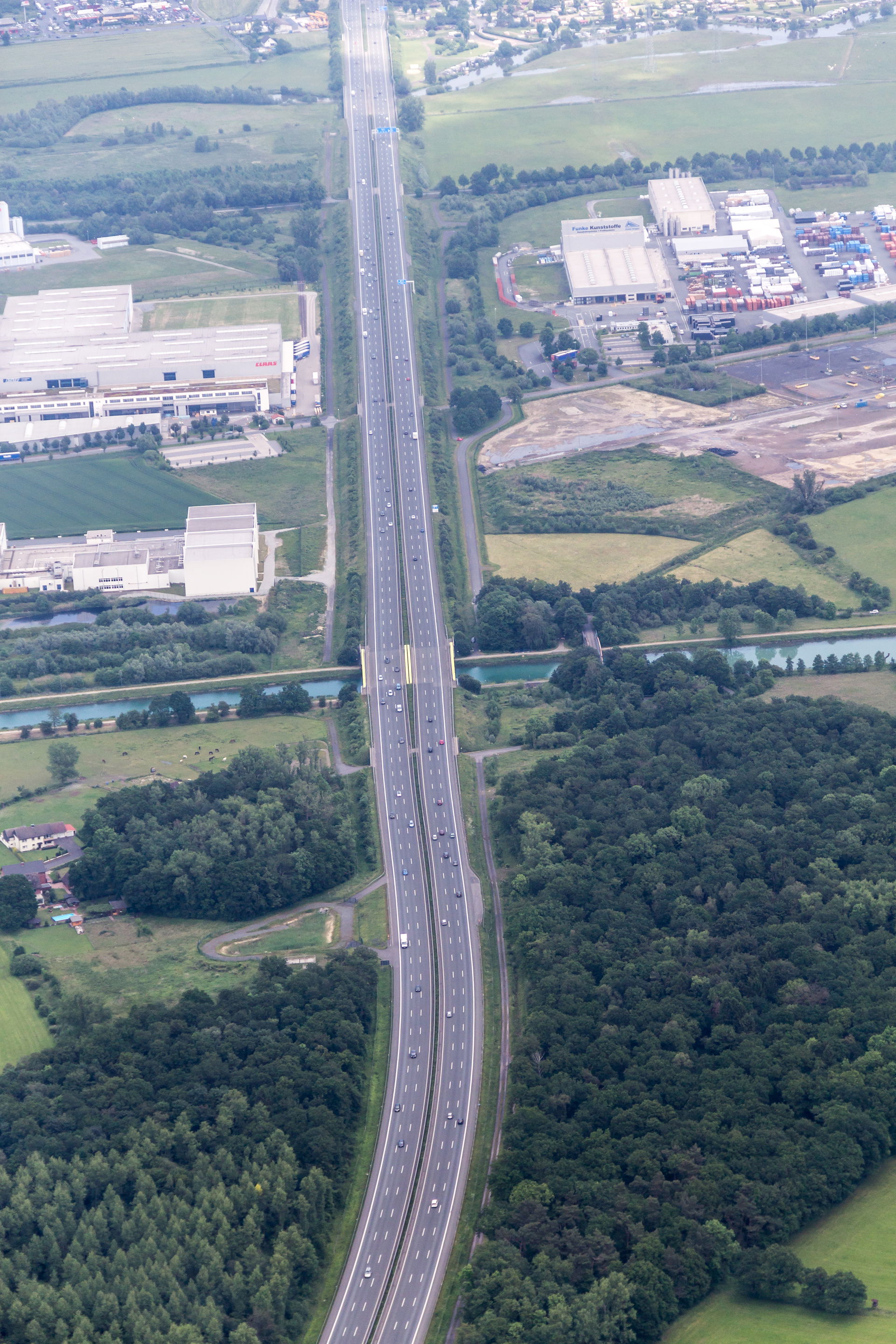 Autobahn 2 near Uentrop, Hamm, North Rhine-Westphalia, Germany